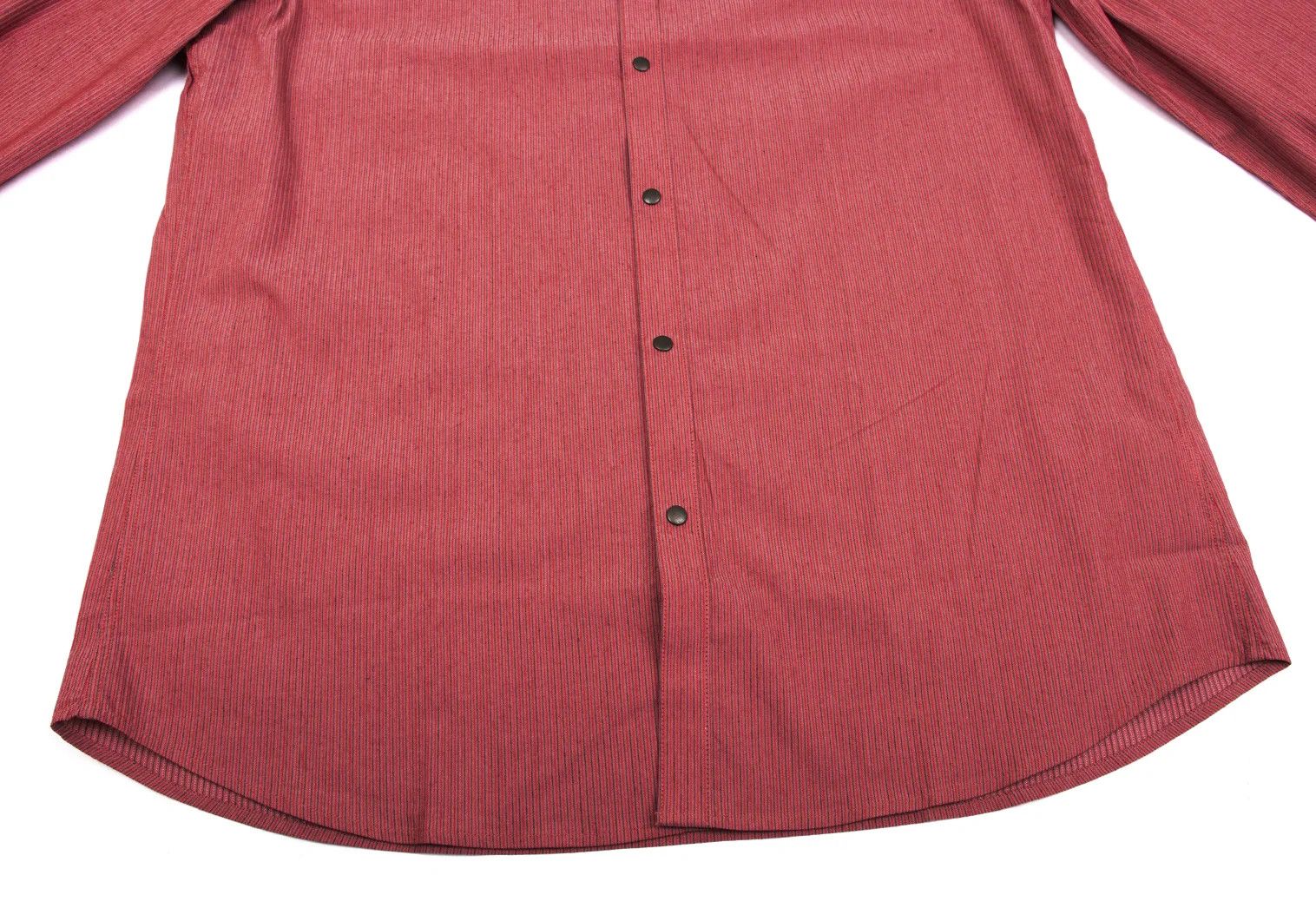 Armani Cotton Nylon Stretch Stripe Shirt in Red Size L Size US XXS / EU 40 - 7 Thumbnail