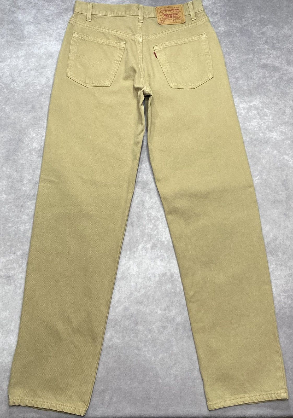 Levi's Vintage Clothing 90’s Vintage Levi Strauss 550 Denim Khaki Size US 30 / EU 46 - 2 Thumbnail