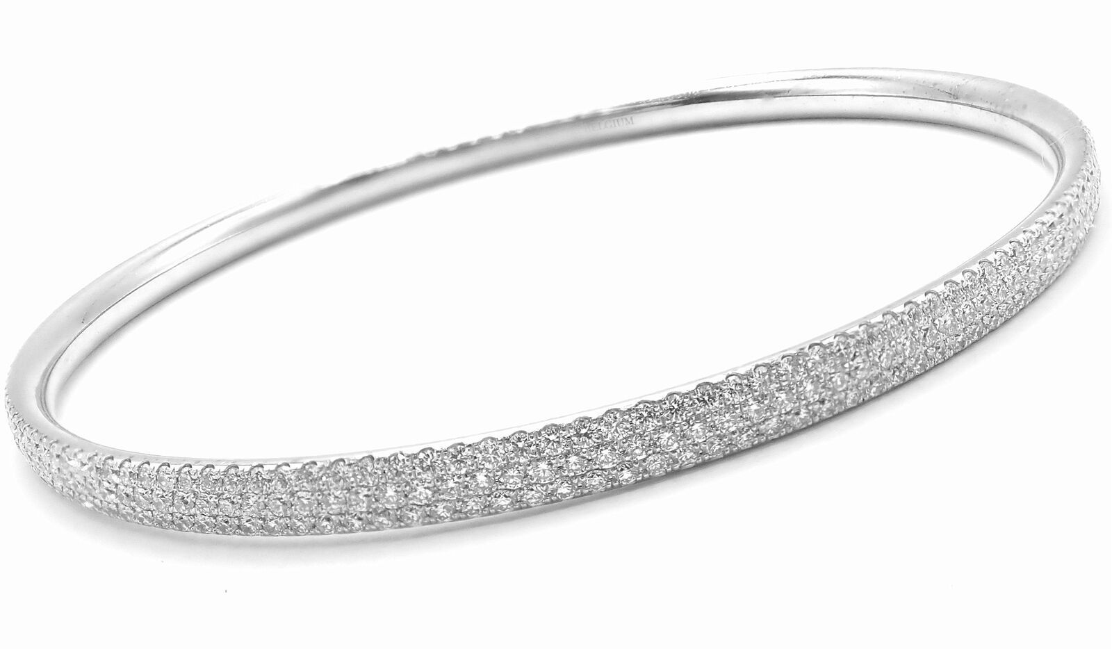 Tiffany & Co. Tiffany & Co White Gold Full Diamond Three Row Bracelet Size ONE SIZE - 1 Preview