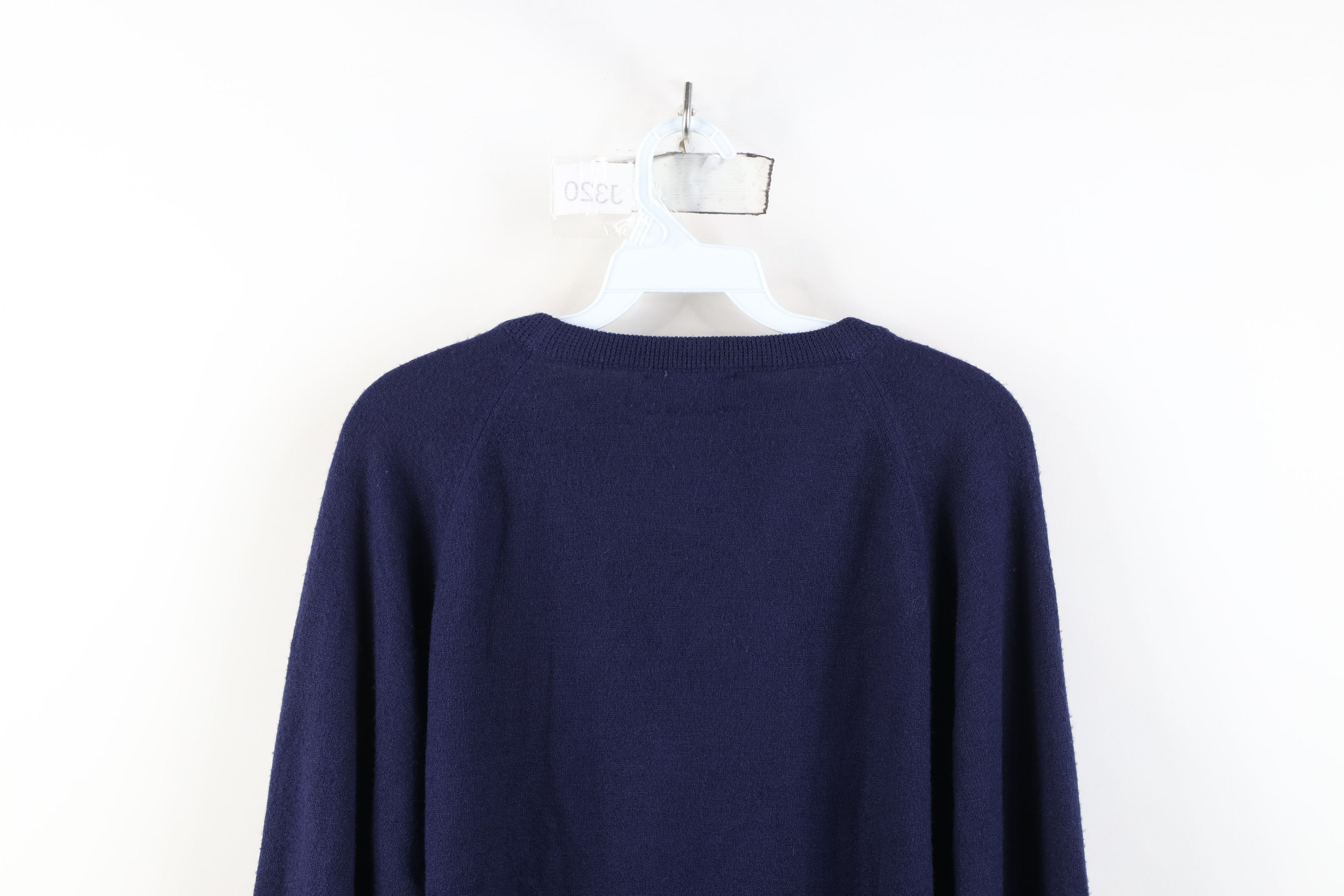 Vintage Vintage 70s Streetwear Soft Knit V-Neck Sweater Blue USA Size US M / EU 48-50 / 2 - 10 Thumbnail