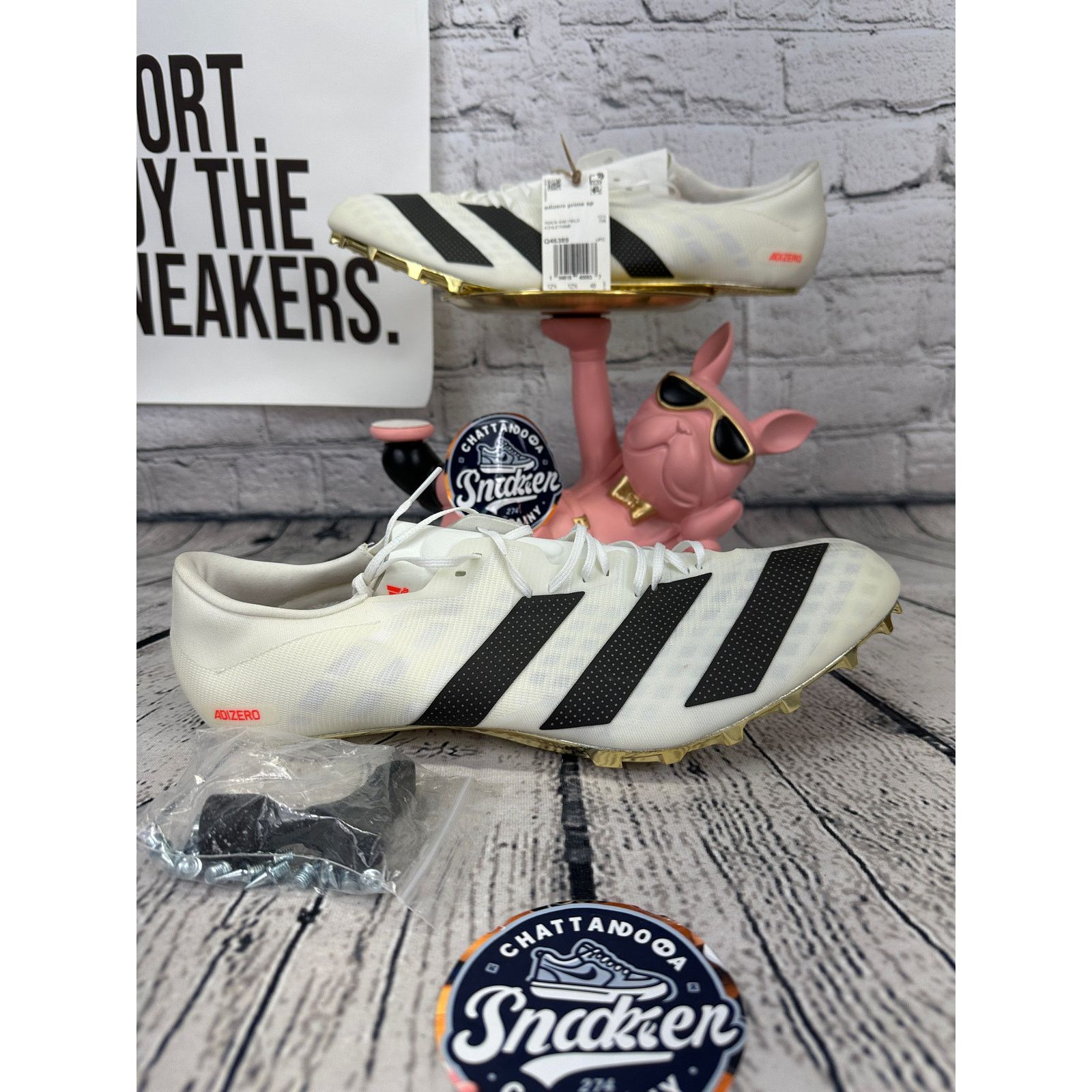 Adidas Adidas Adizero Prime Sprint x Tokyo Mens Size 13 Gold Shoes Size US 13 / EU 46 - 1 Thumbnail