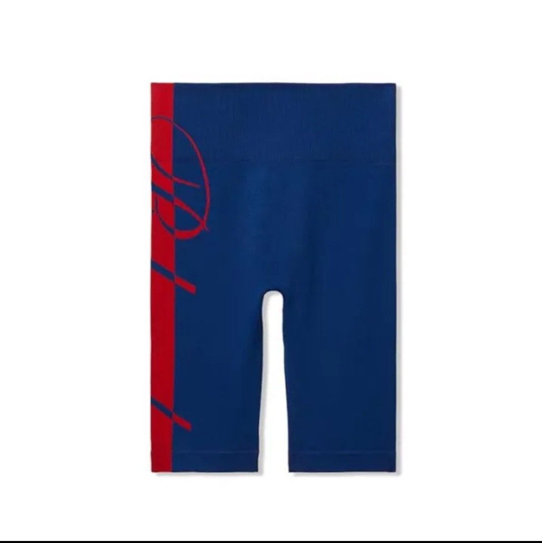 image of Rhude Core Techknit Biker Shorts in Blue, Women's (Size 22)