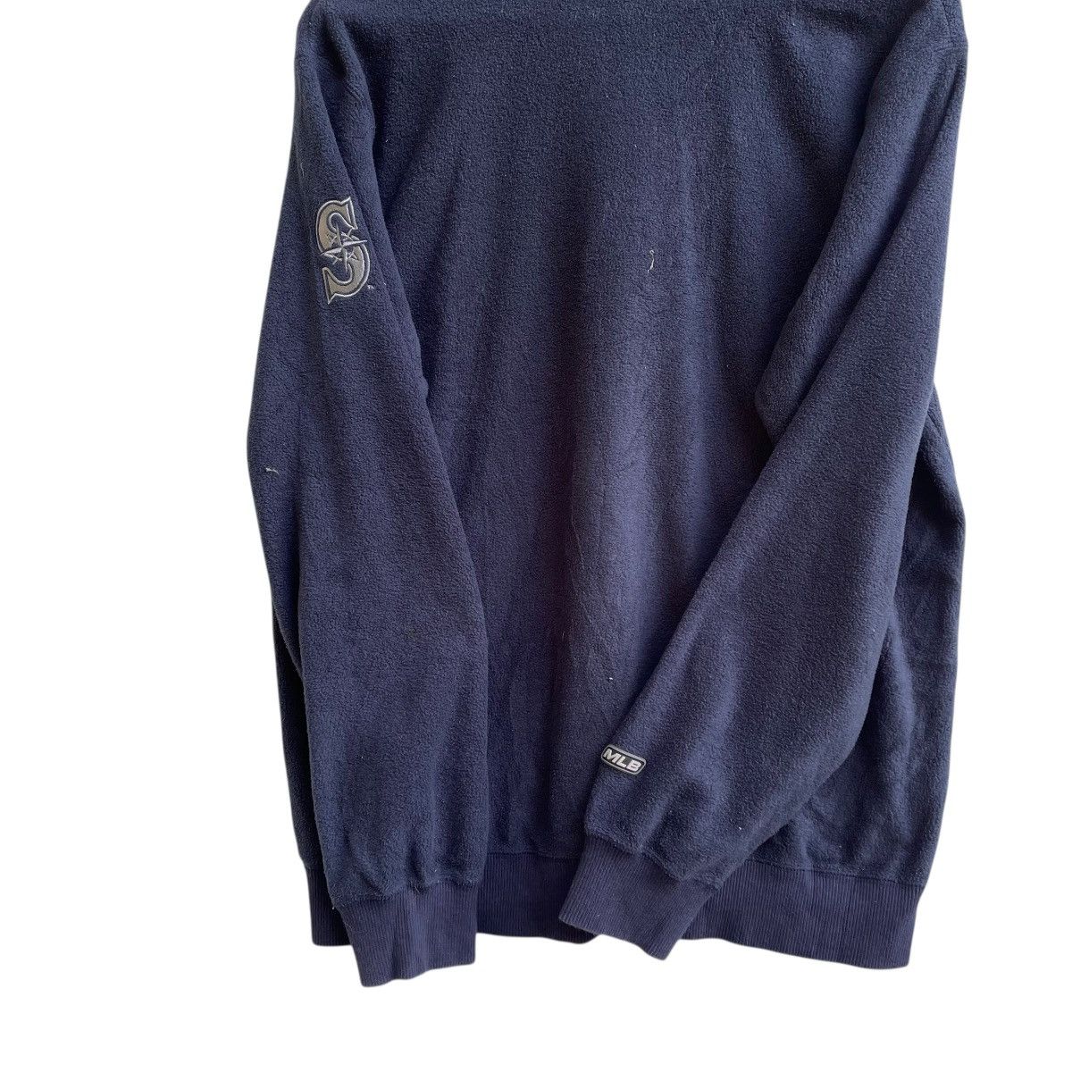 Other 💥Mlb Major League Baseball Mariners Half Zipper Pull Over Size US M / EU 48-50 / 2 - 6 Thumbnail