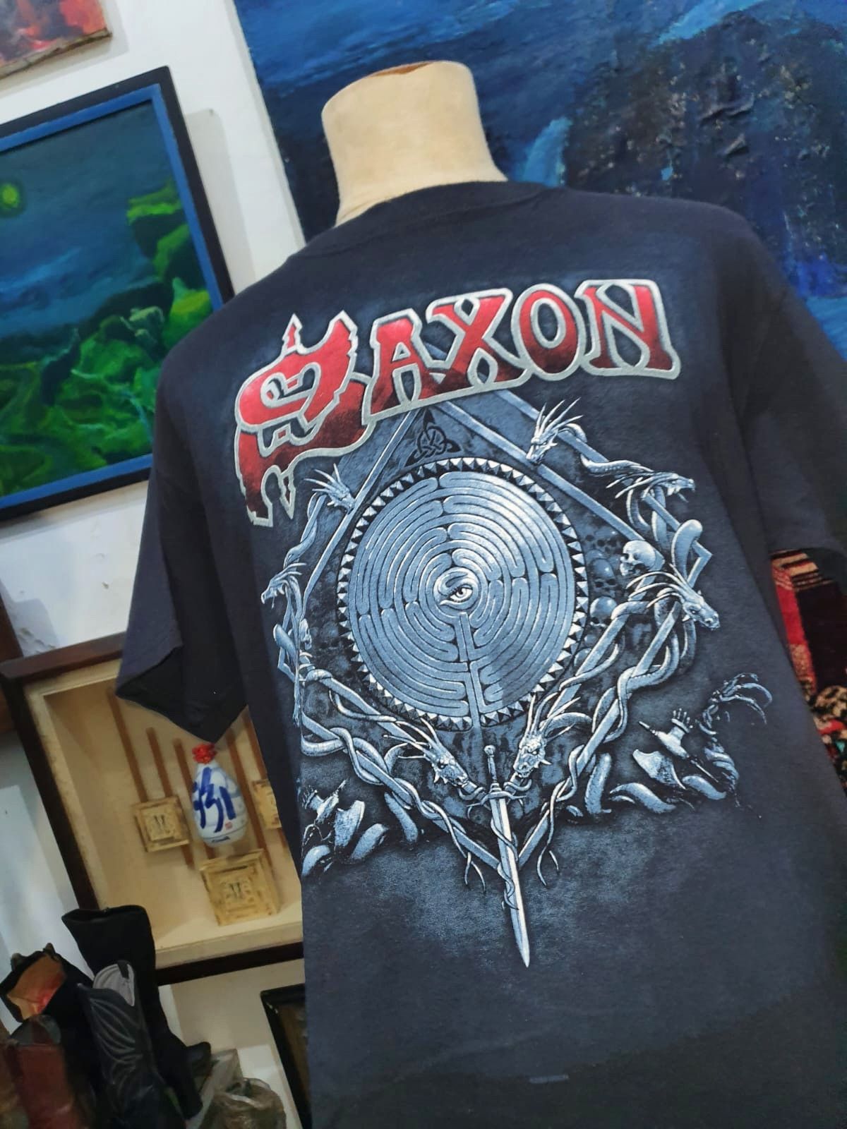 Anvil × Band Tees 🌈S A X O N - L 🎼 Size US L / EU 52-54 / 3 - 1 Thumbnail