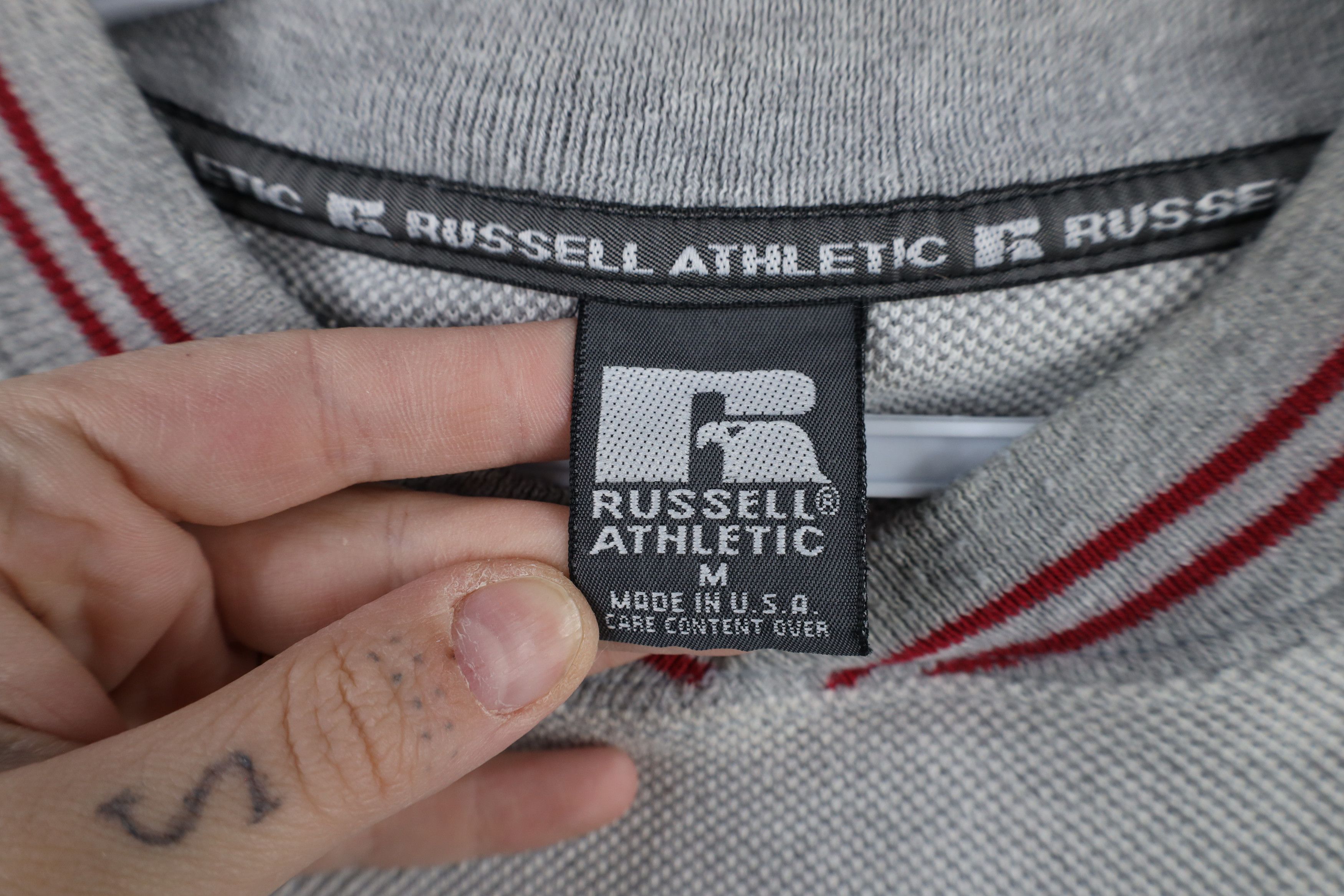 Russell Athletic × Vintage Vintage 90s Russell Athletic Boat Sweatshirt Gray USA Size US M / EU 48-50 / 2 - 7 Thumbnail