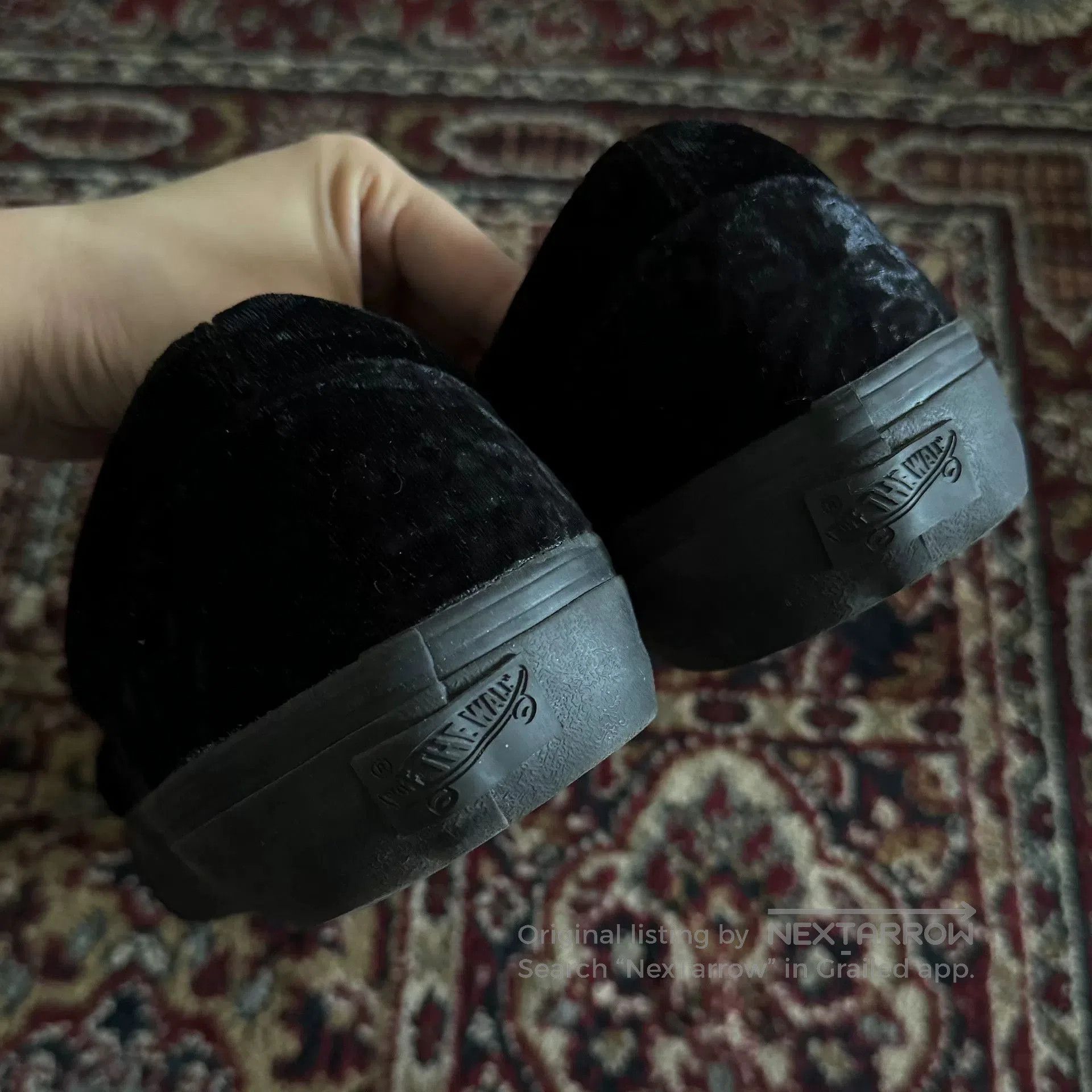 Needles Needles Vans Collaboration Black Velvet Shoes. Size US 10 / EU 43 - 4 Thumbnail
