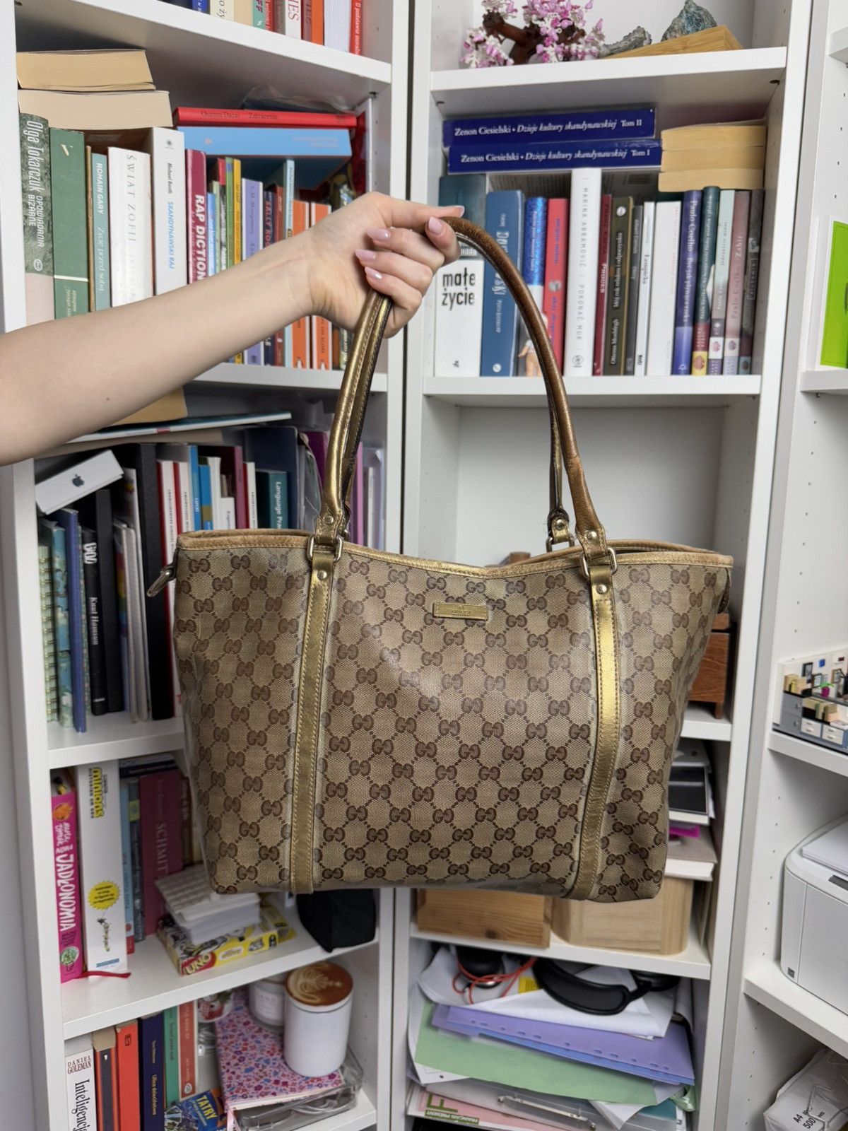 Vintage y2k Gucci monogram tote / shopper bag luxury designer