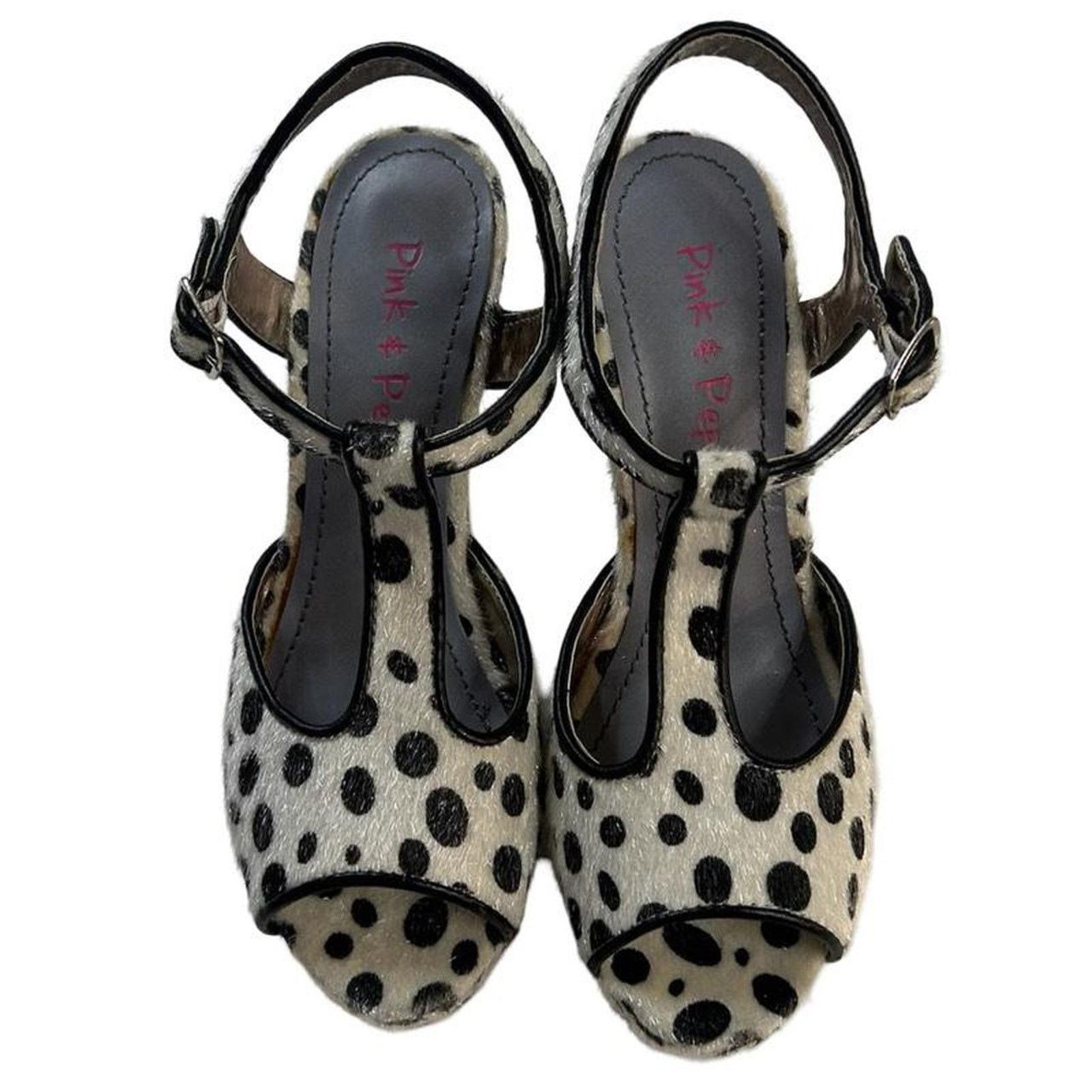 Other Y2k platform heels dalmatian print by pink & pepper sz US 6 Size US 6 / IT 36 - 3 Thumbnail
