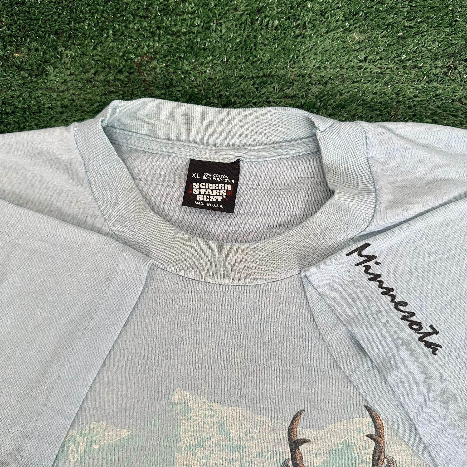 Vintage Vintage 80s Minnesota Nature T-Shirt Gorpcore Single Stitch Size US XL / EU 56 / 4 - 5 Thumbnail