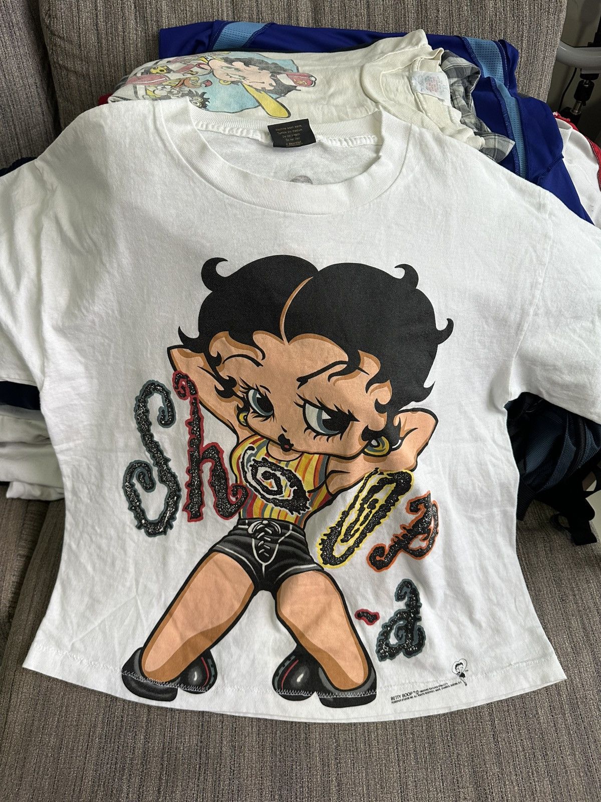 Other Vintage 90’s Betty Boop Print Mirror Sexy Boxy Size US L / EU 52-54 / 3 - 2 Thumbnail