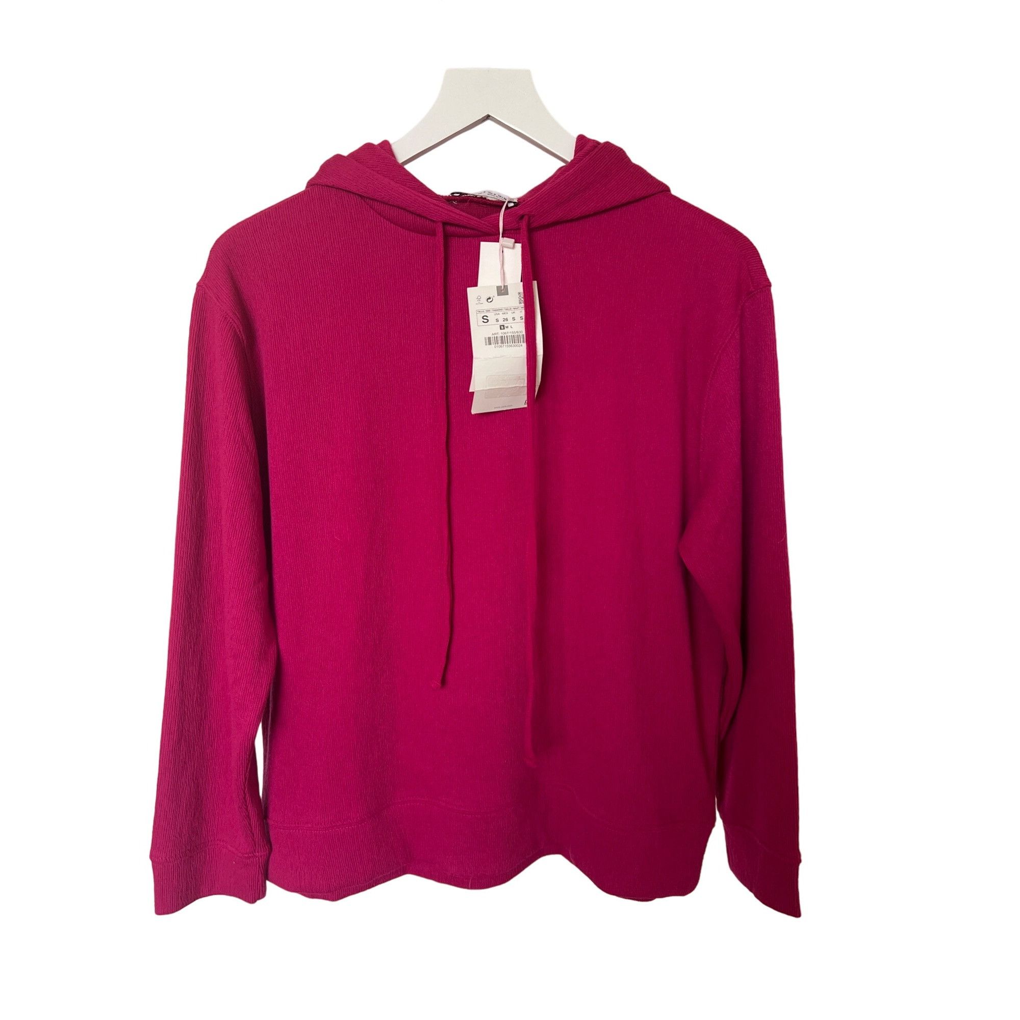 Zara Zara Fuchsia Lightweight Hoodie Size S / US 4 / IT 40 - 1 Thumbnail