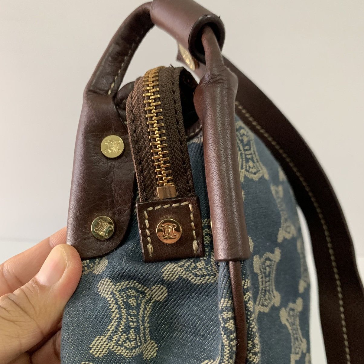 Celine Celine Canvas Denime Shoulder Pre-Owned Bag Size ONE SIZE - 7 Thumbnail