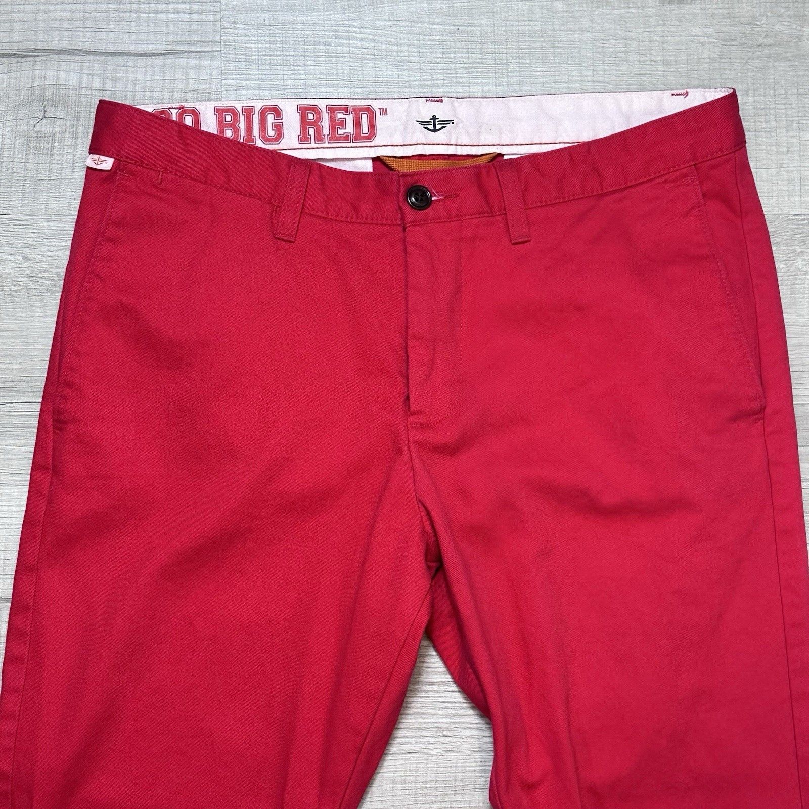 Dockers × NCAA Dockers x Nebraska Cornhuskers Chino Pants Red Men's 33x30 Size US 33 - 4 Thumbnail