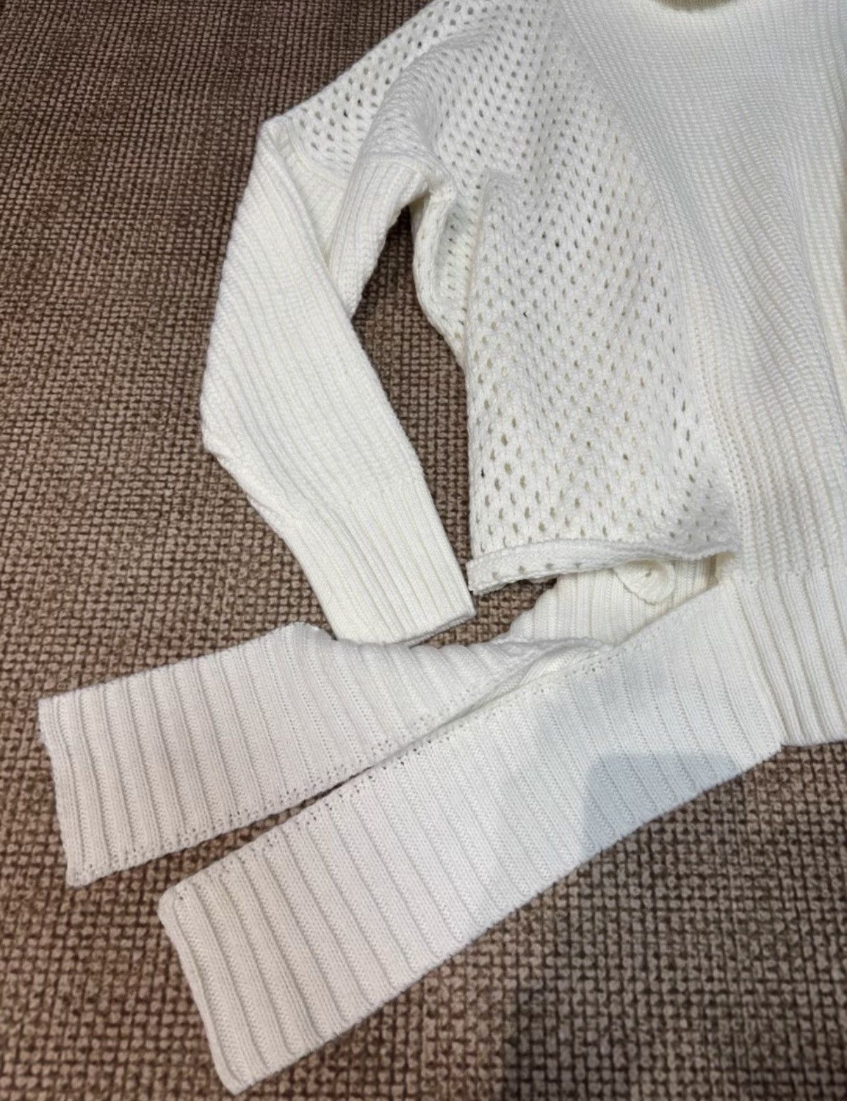 Sulvam Sulvam Cutout Tie High Neck Knit Sweater K23 Size M / US 6-8 / IT 42-44 - 2 Thumbnail