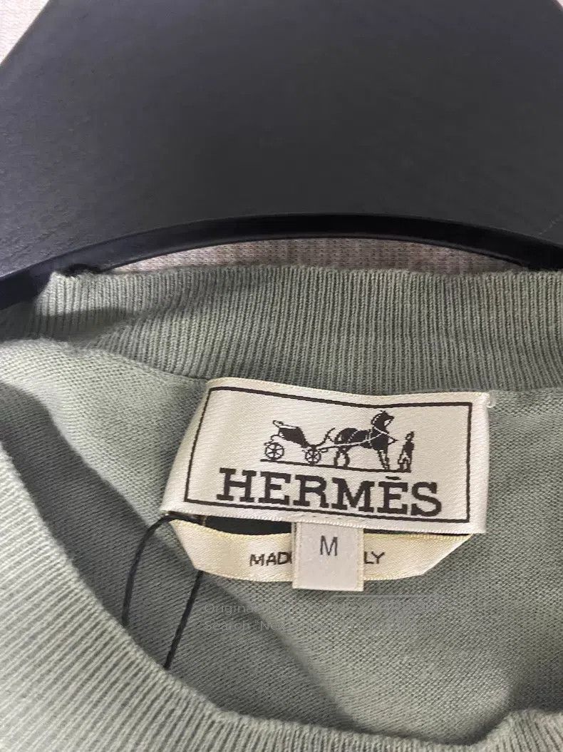 Hermes Hermes Men's Equestrian Jacquard Knit Short Sleeve Size US M / EU 48-50 / 2 - 2 Thumbnail