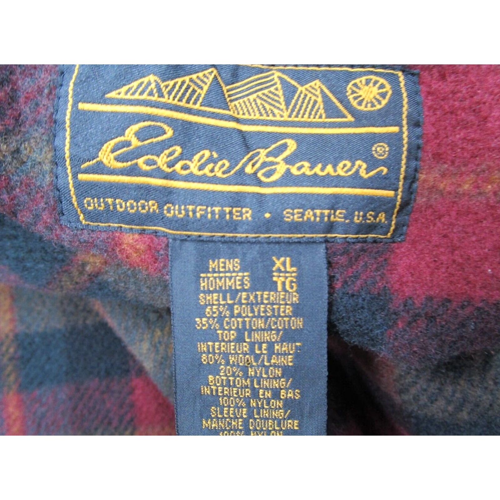 Vintage VINTAGE L.L. Bean Jacket Mens XL Blue Wool Lined Mountain Parka Full Zip Parka Size US XL / EU 56 / 4 - 3 Thumbnail