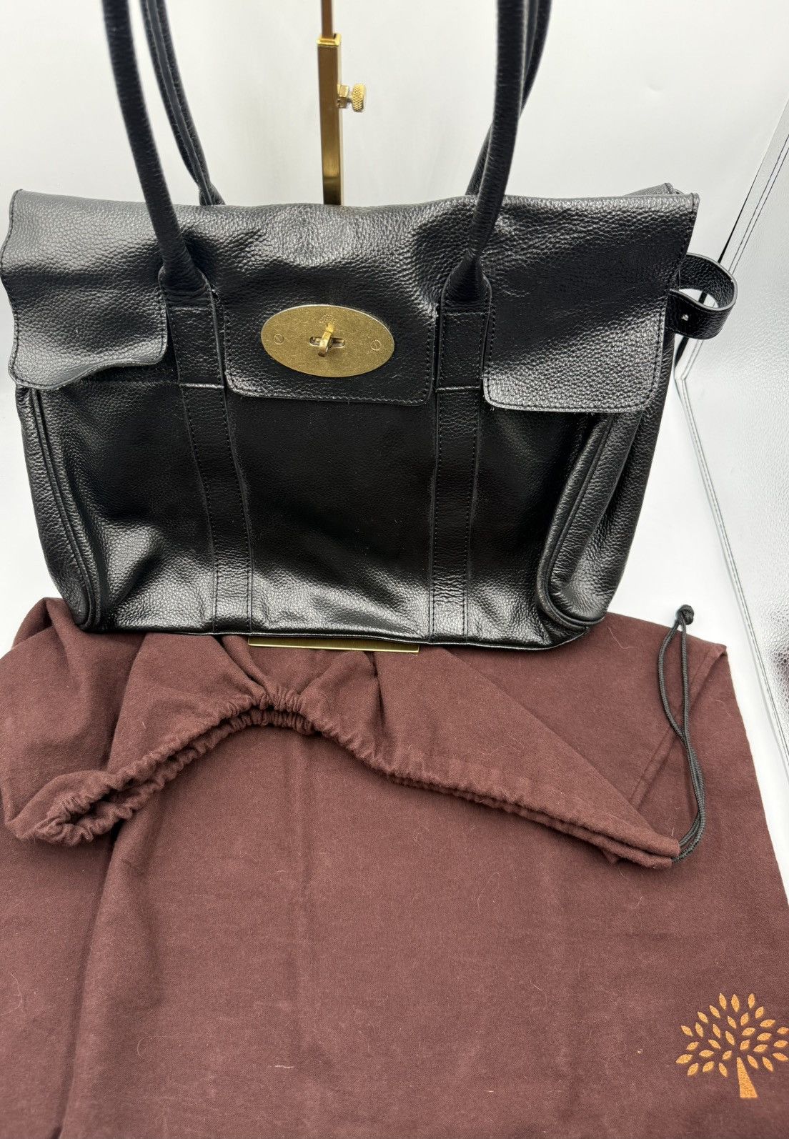 Mulberry Vintage Mulberry BlackLeather Bayswater Bag Made in England Size ONE SIZE - 2 Thumbnail