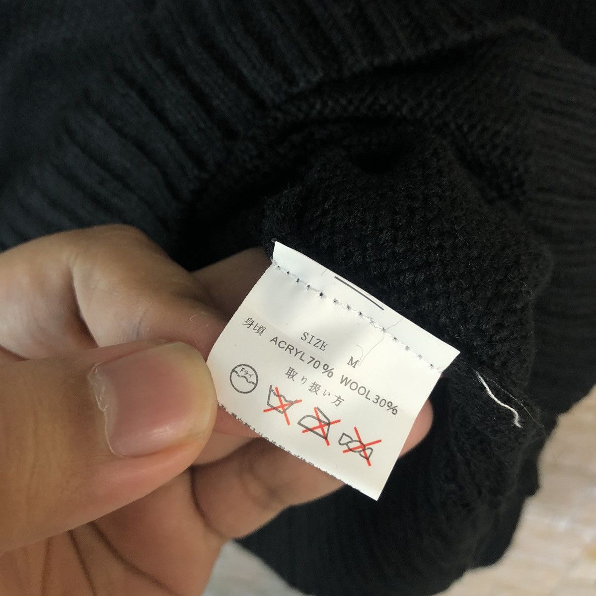Homespun Knitwear × Japanese Brand Sango love Black white Knitwear sweatshirt #A911 Size M / US 6-8 / IT 42-44 - 11 Thumbnail