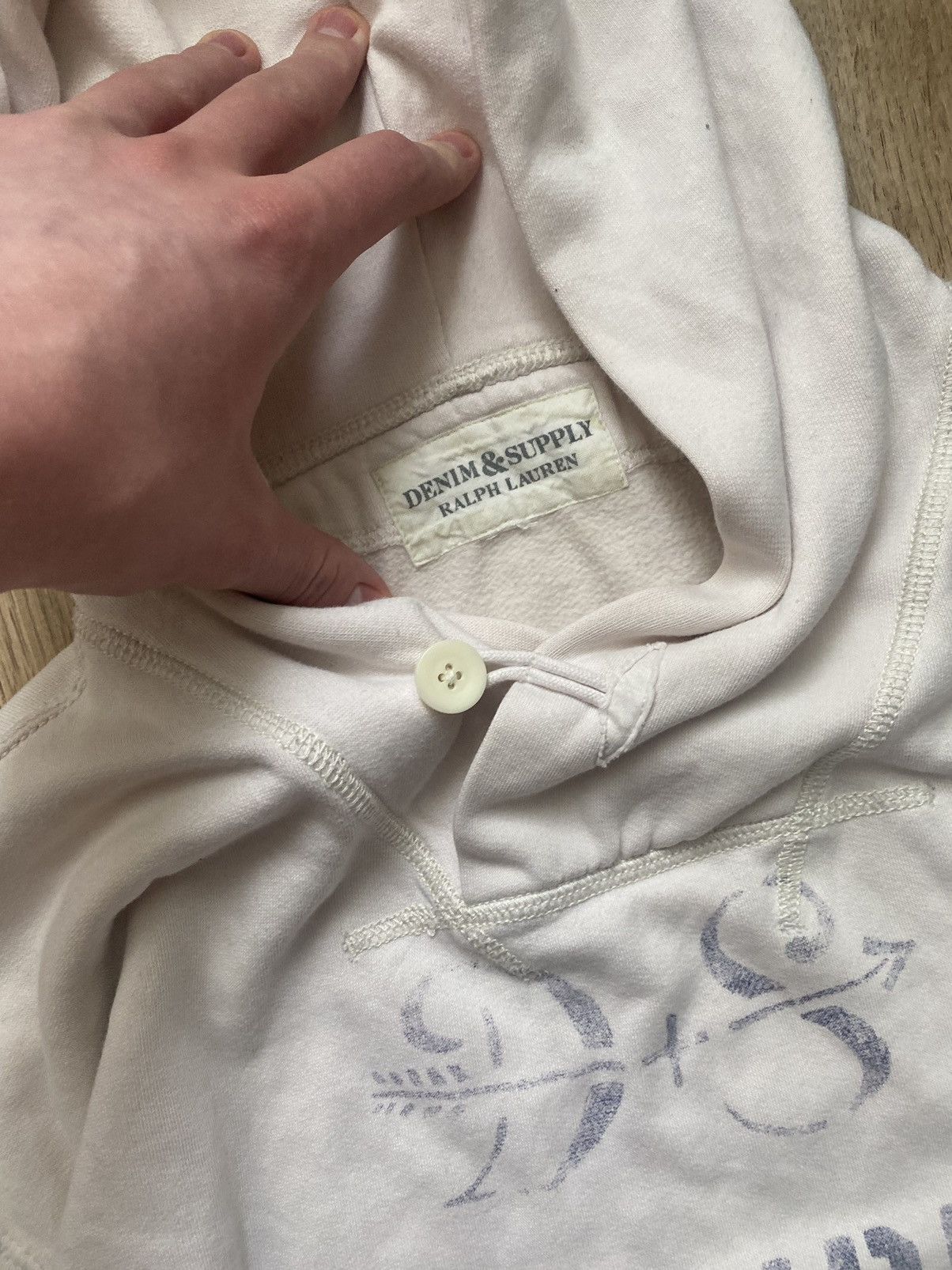 Denim & Supply Ralph Lauren × Ralph Lauren Denim & Supply Ralph Laurent Cream white Hoodie Men's Large Size US L / EU 52-54 / 3 - 4 Thumbnail