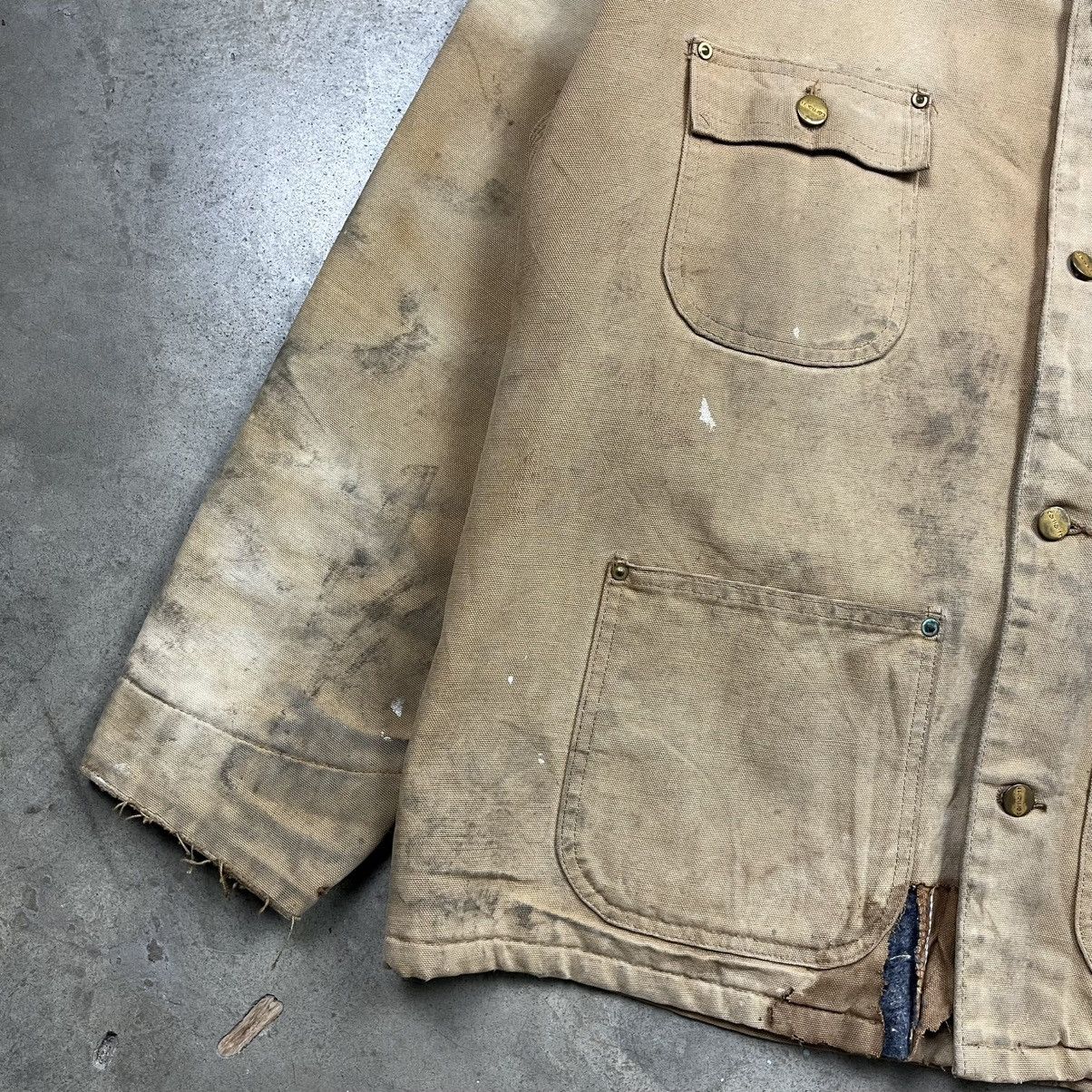 Carhartt 1990s carhartt chore jacket heavily distressed Size US XL / EU 56 / 4 - 11 Thumbnail