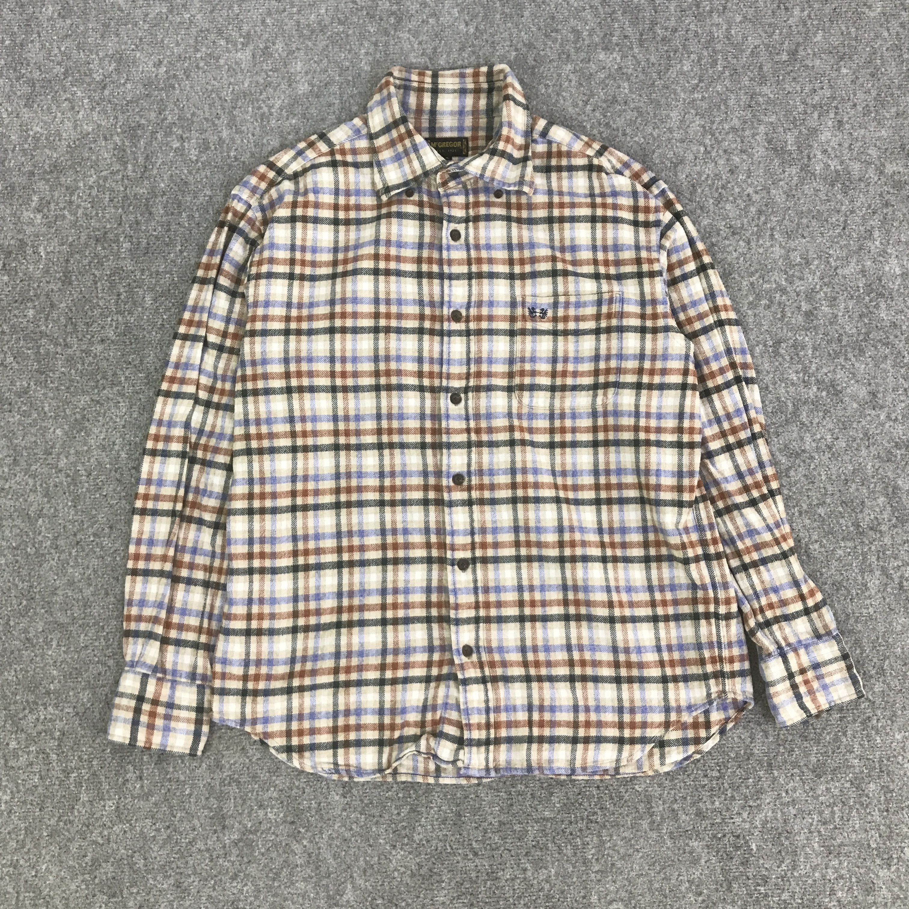 McGregor MCGREGOR FLANNEL BUTTON UP T-SHIRT K117B17 Size US L / EU 52-54 / 3 - 1 Thumbnail