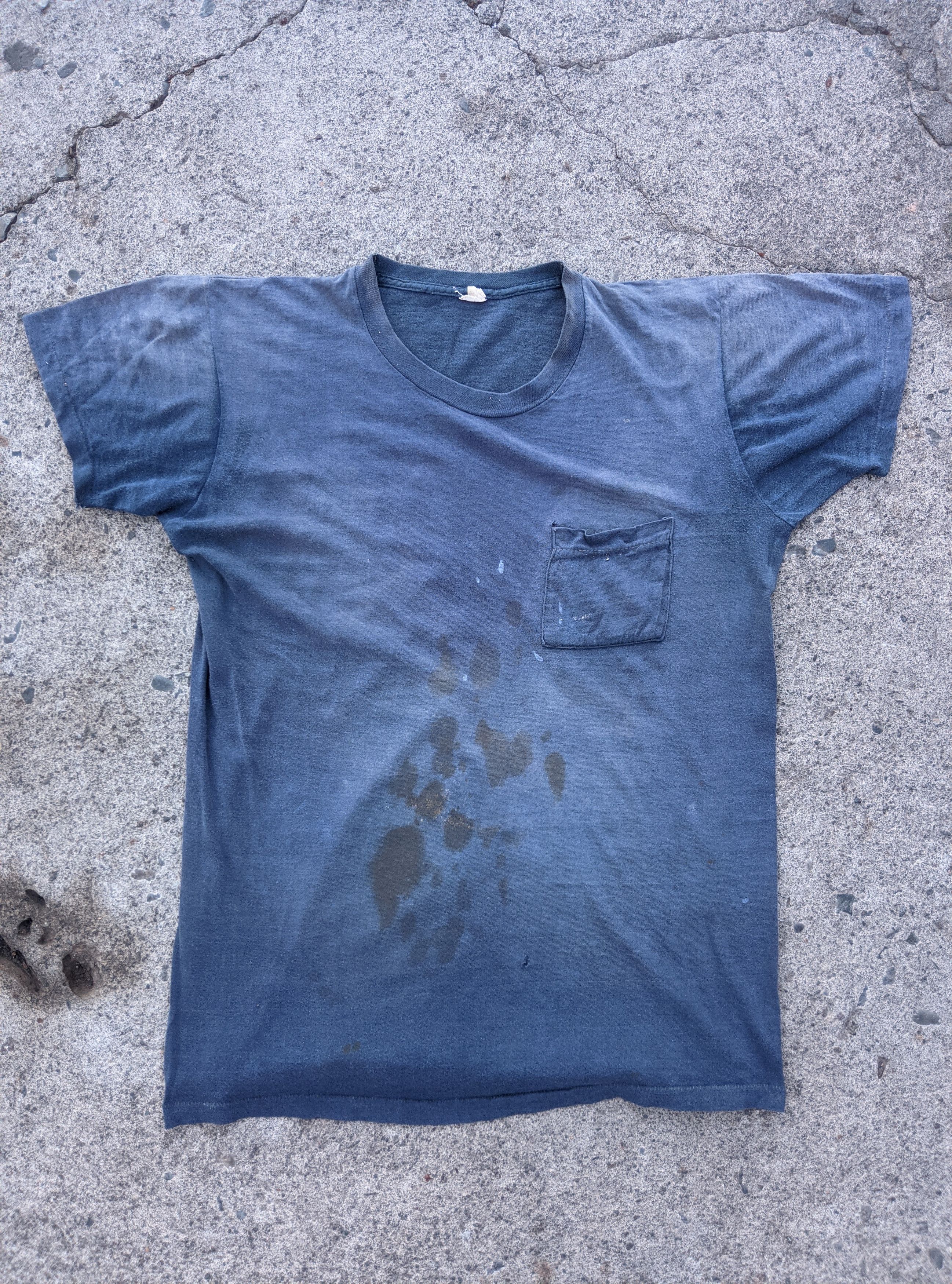 Vintage 60s insane faded distressed blank pocket erd