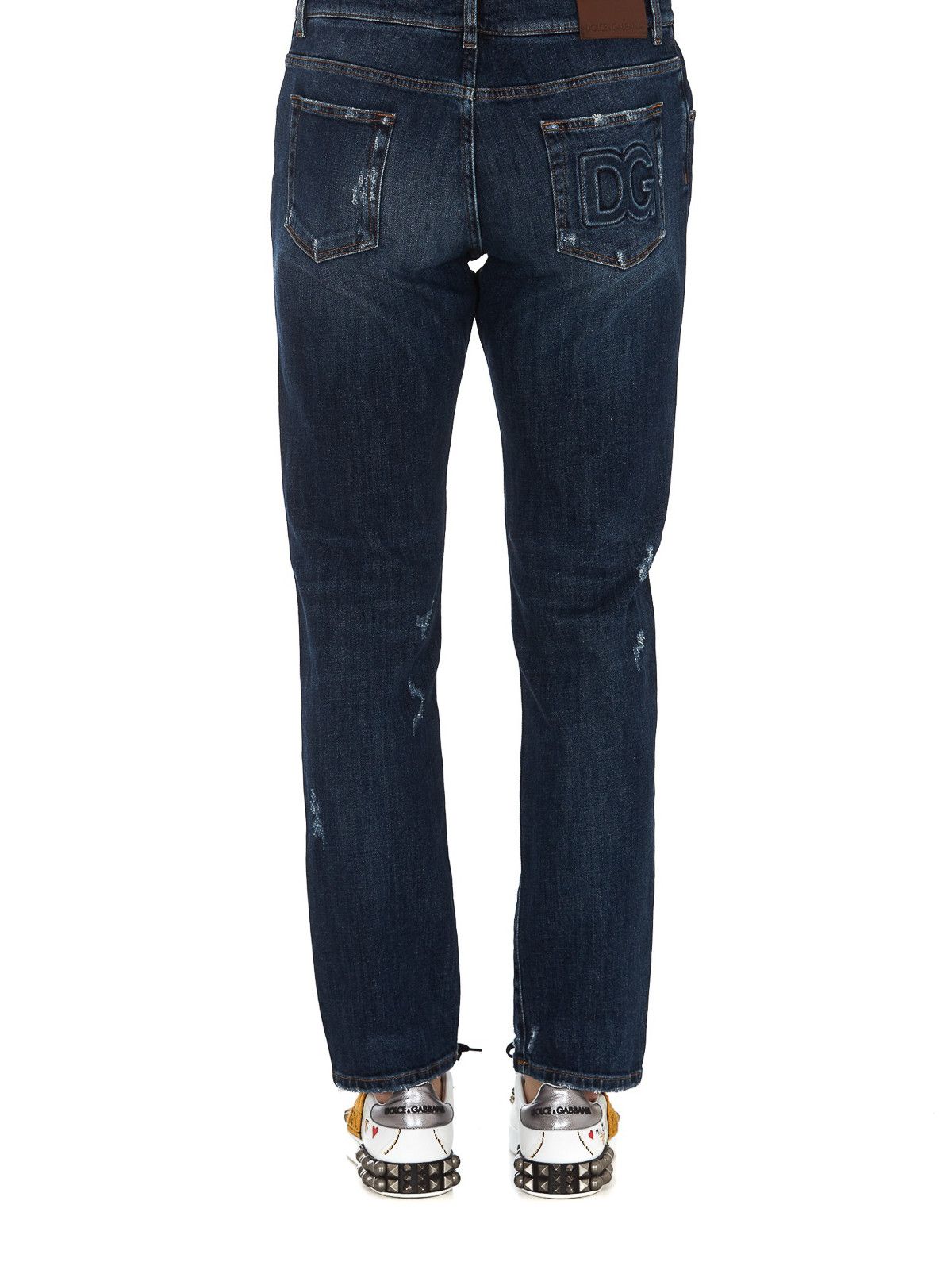 Dolce & Gabbana o1y0125 Logo Jeans in Blue Size US 28 / EU 44 - 4 Thumbnail