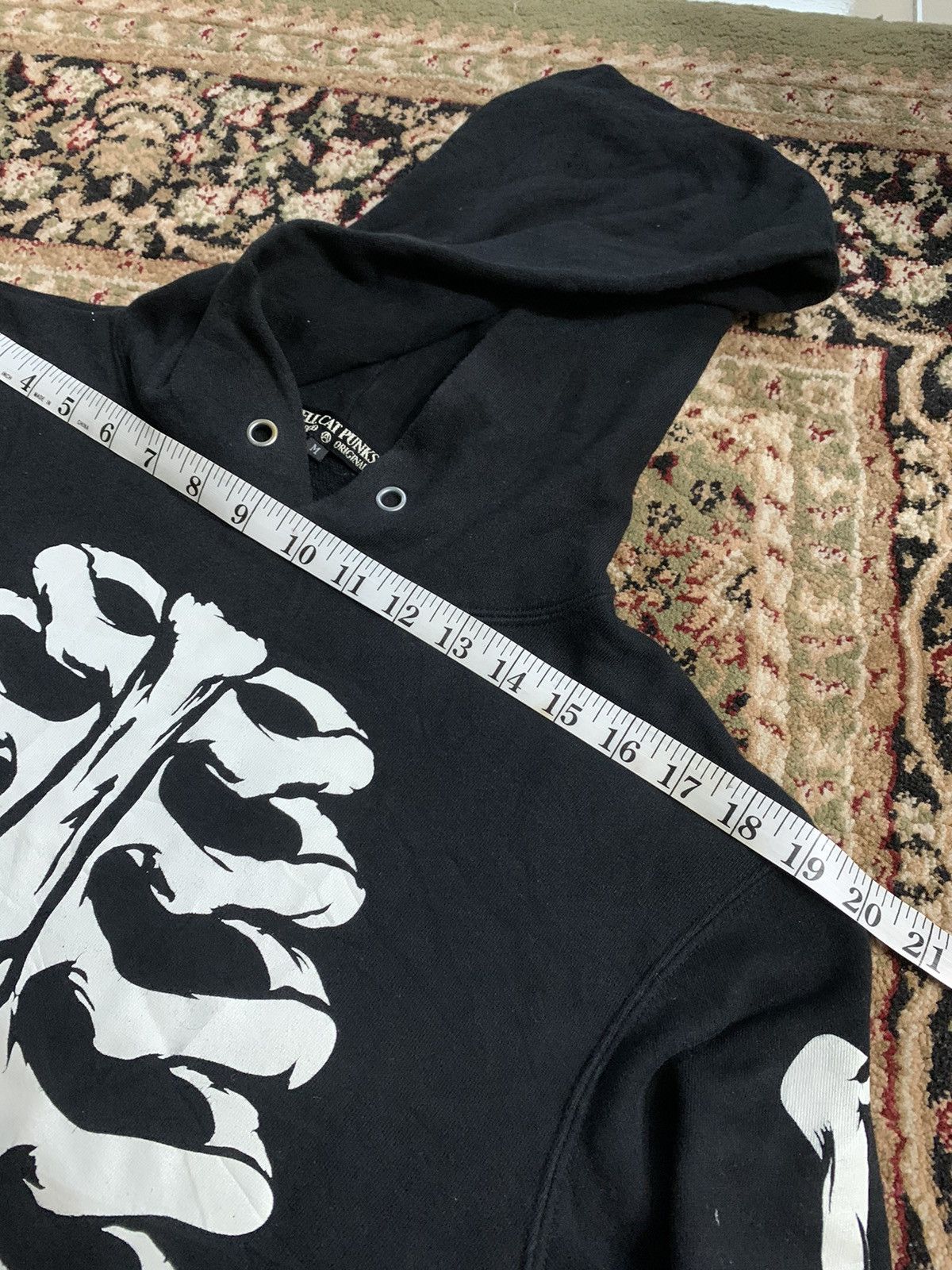 Japanese Brand SKALETON HELL CAT PUNKS NOT DEAD HOODIE INSPIRED KAPITAL Size US M / EU 48-50 / 2 - 8 Thumbnail