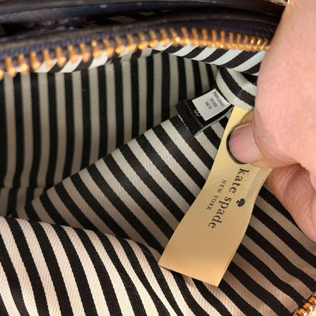 Kate Spade Kate spade navy and red stripe saffiano with gold chain Size ONE SIZE - 6 Thumbnail