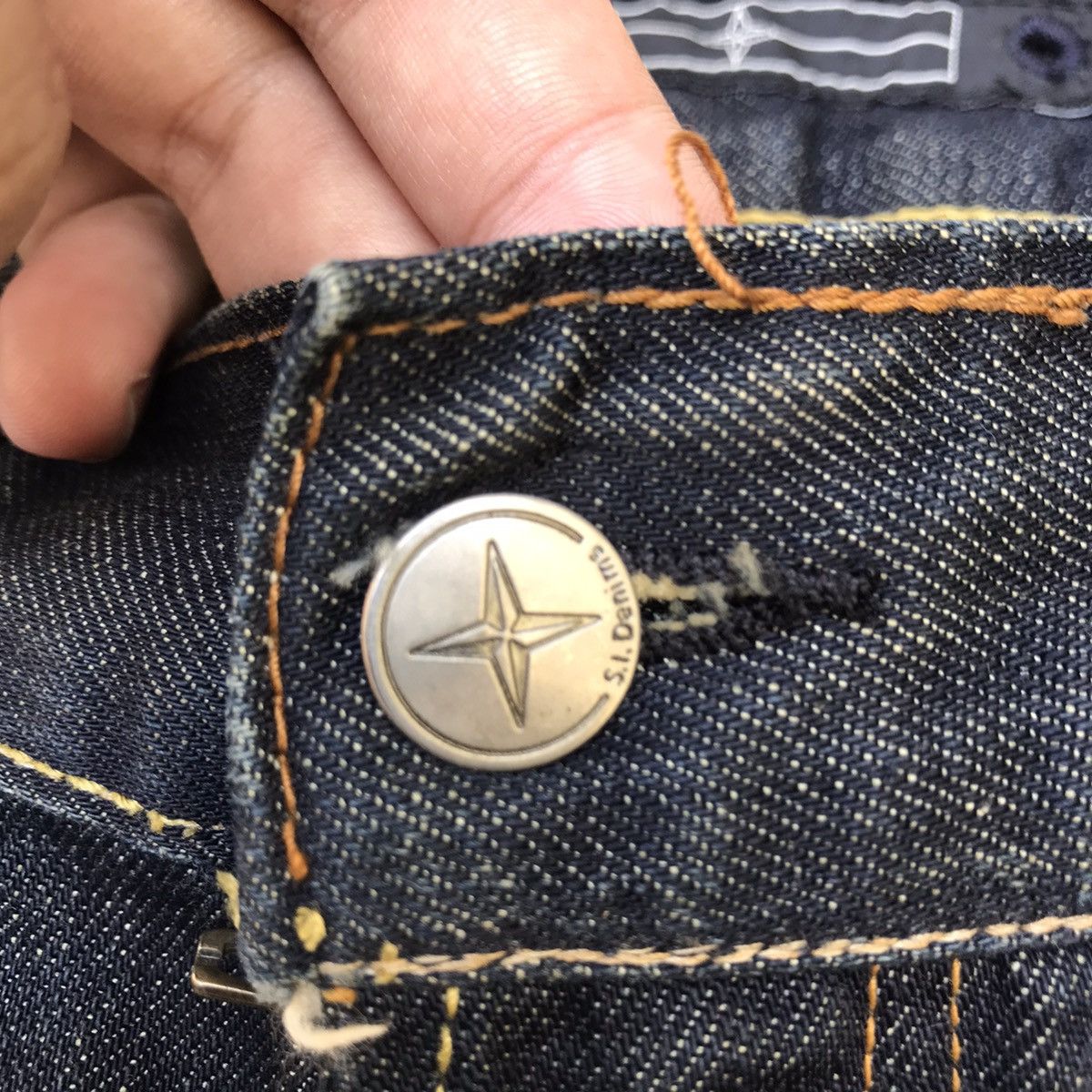 Massimo Osti × Stone Island Vintage Stone Island Denim jeans five pocket STONE ISLAND Size US 30 / EU 46 - 15 Thumbnail