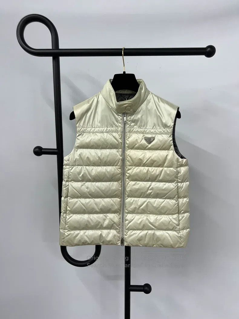 Prada Prada Triangle striped down vest Size XS / US 0-2 / IT 36-38 - 1 Thumbnail