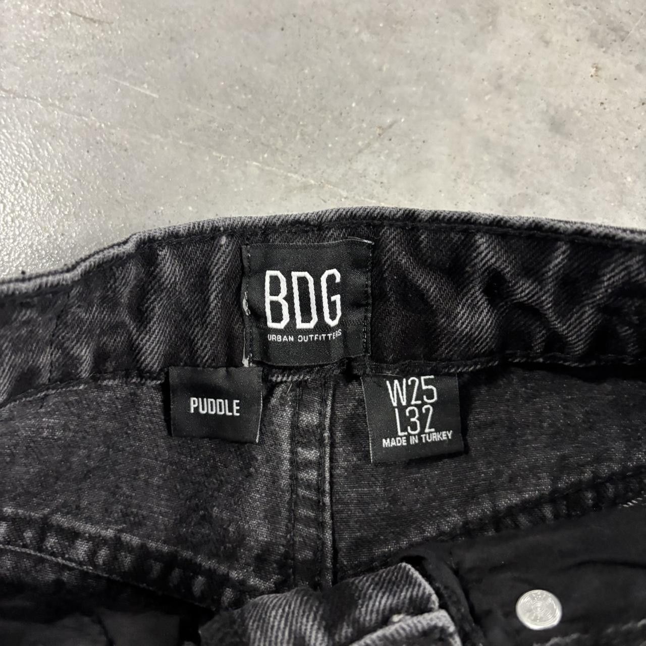 Vintage Crazy Vintage Y2K/2000s Black High Rise Distressed Baggy Denim Jeans! 25x32 Size 25" / US 0 / IT 36 - 6 Thumbnail