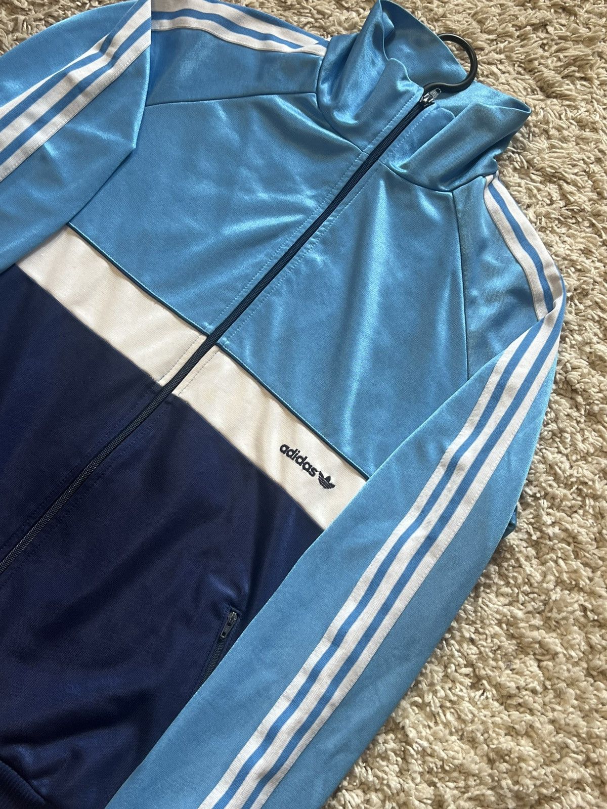 Adidas Vintage 80s ADIDAS Jacket Vintage Retro zip track rare y2k Size US L / EU 52-54 / 3 - 2 Thumbnail