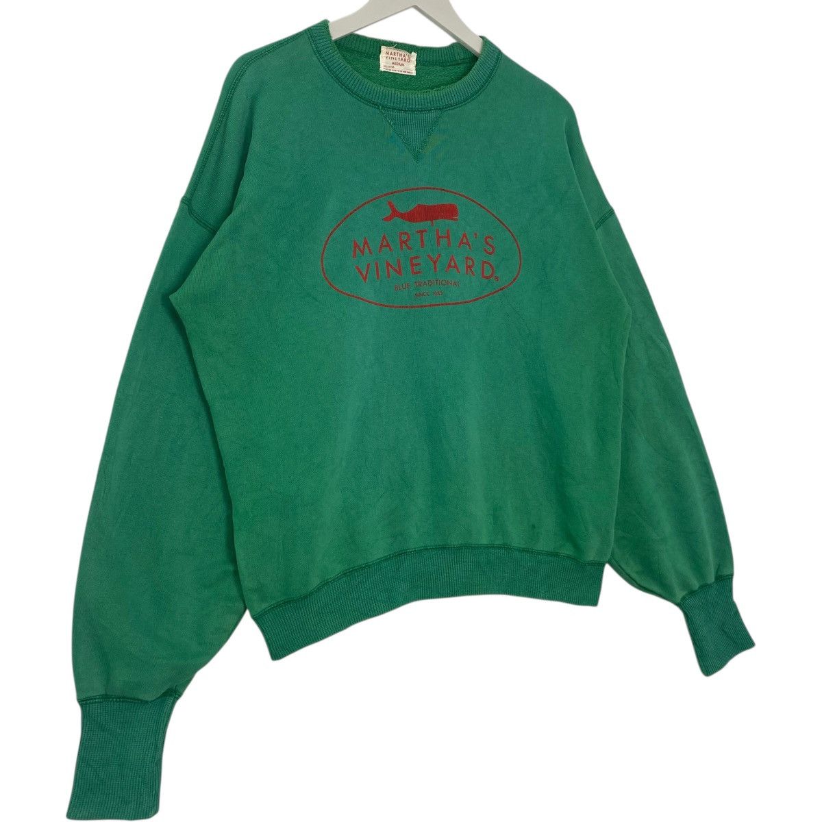 Vintage Vintage 90s Martha’s Vineyard Big Logo Crewneck Green Size US M / EU 48-50 / 2 - 3 Thumbnail