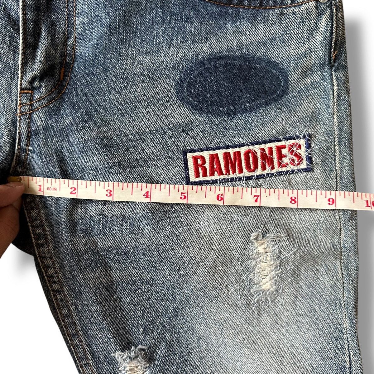 Hysteric Glamour 💸DELETE SOON💸 Hysteric Glamour Ramones Denim Shorts Size US 29 - 18 Thumbnail