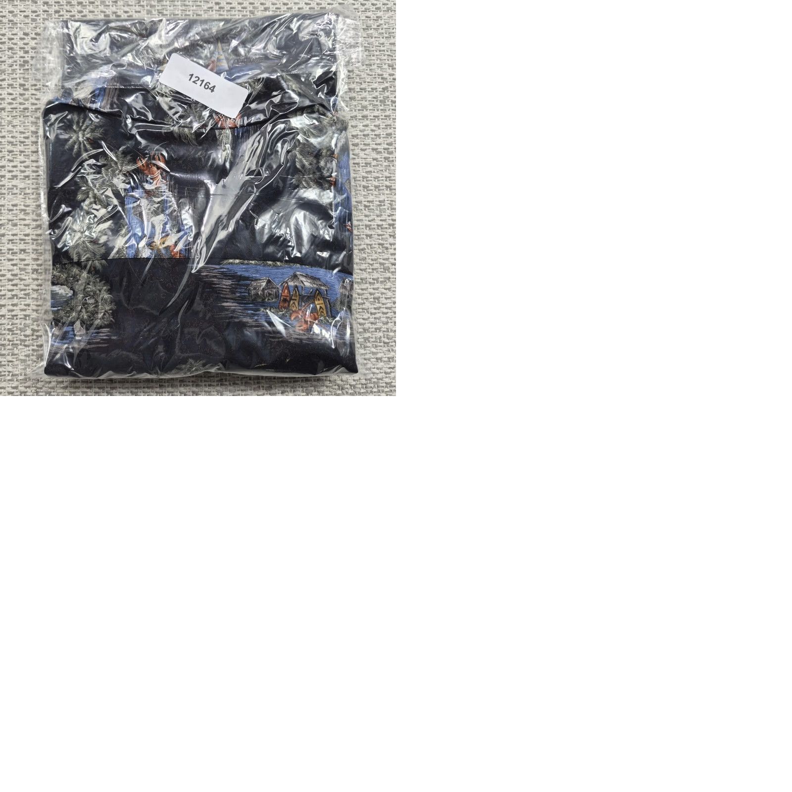 ALOHAS Batik Bay Shirt Mens XL Button-Up Black Multicolor Tropical Island Print Rayon Shirt Size US XL / EU 56 / 4 - 9 Thumbnail