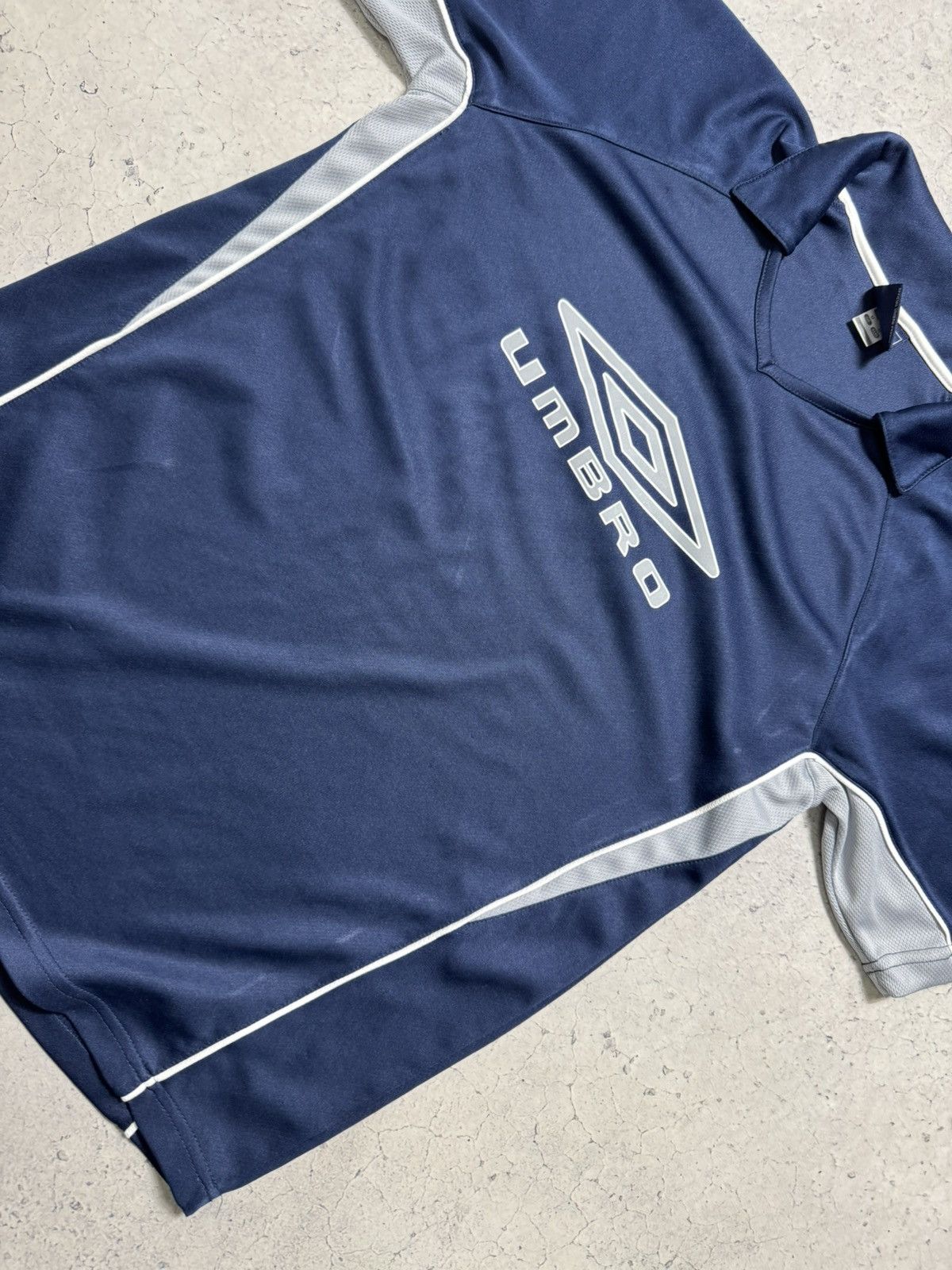 Umbro Umbro Big Logo Vintage Polo Shirt Jersey Size US M / EU 48-50 / 2 - 12 Thumbnail