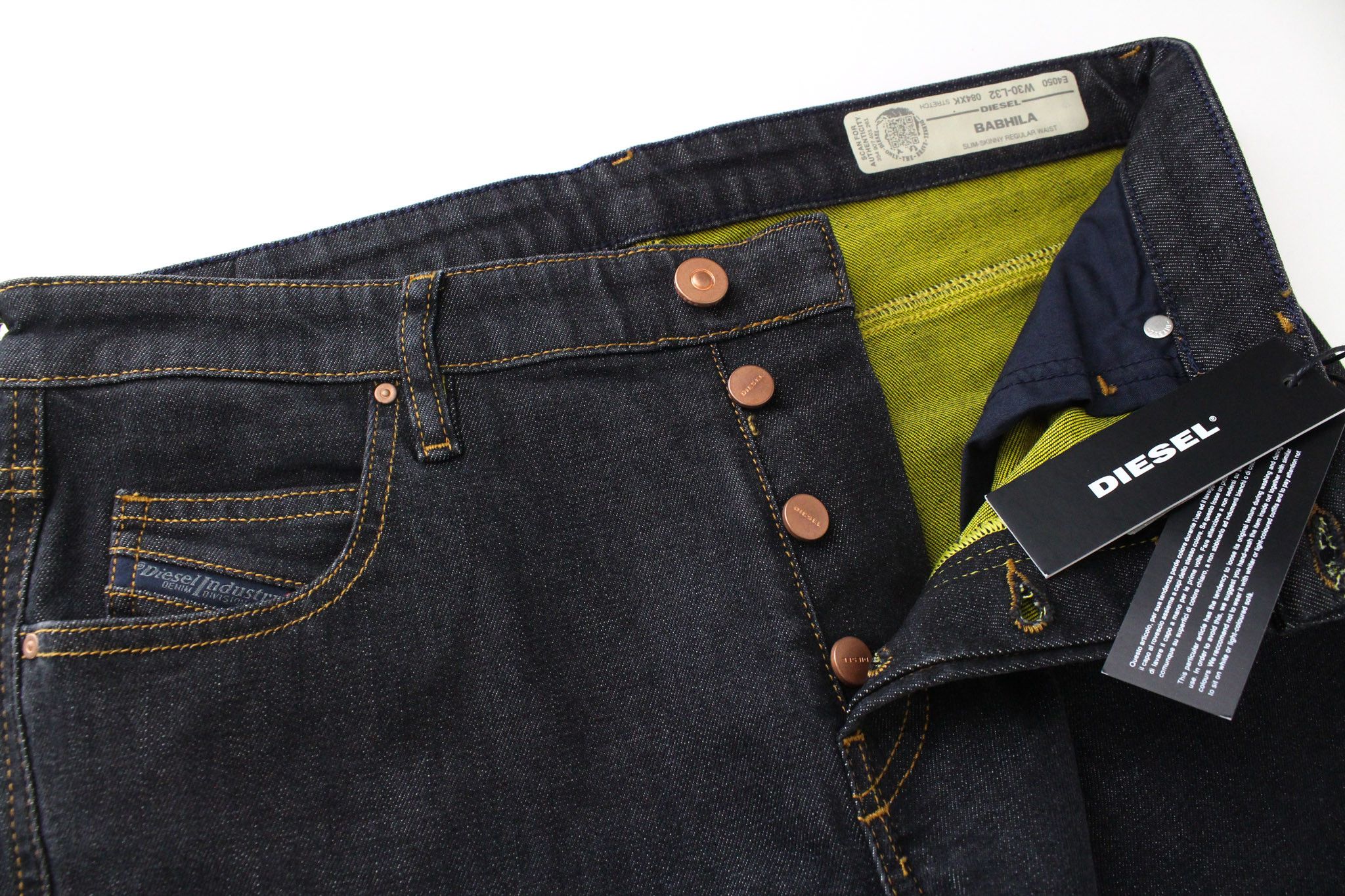 Diesel BABHILA 084XK W30/L32 Dark Blue Stretch Jeans 70062 Size 30" / US 8 / IT 44 - 4 Thumbnail