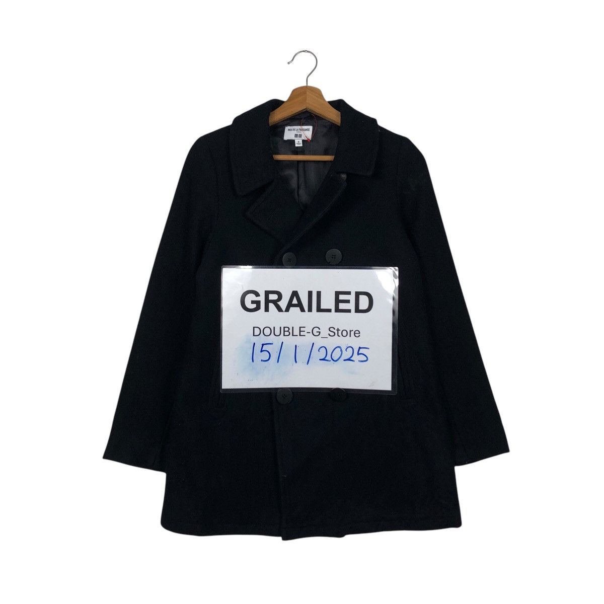 Japanese Brand 📌Vintage Wool Jacket Double Breast Ines De La Fressange Size US M / EU 48-50 / 2 - 1 Thumbnail