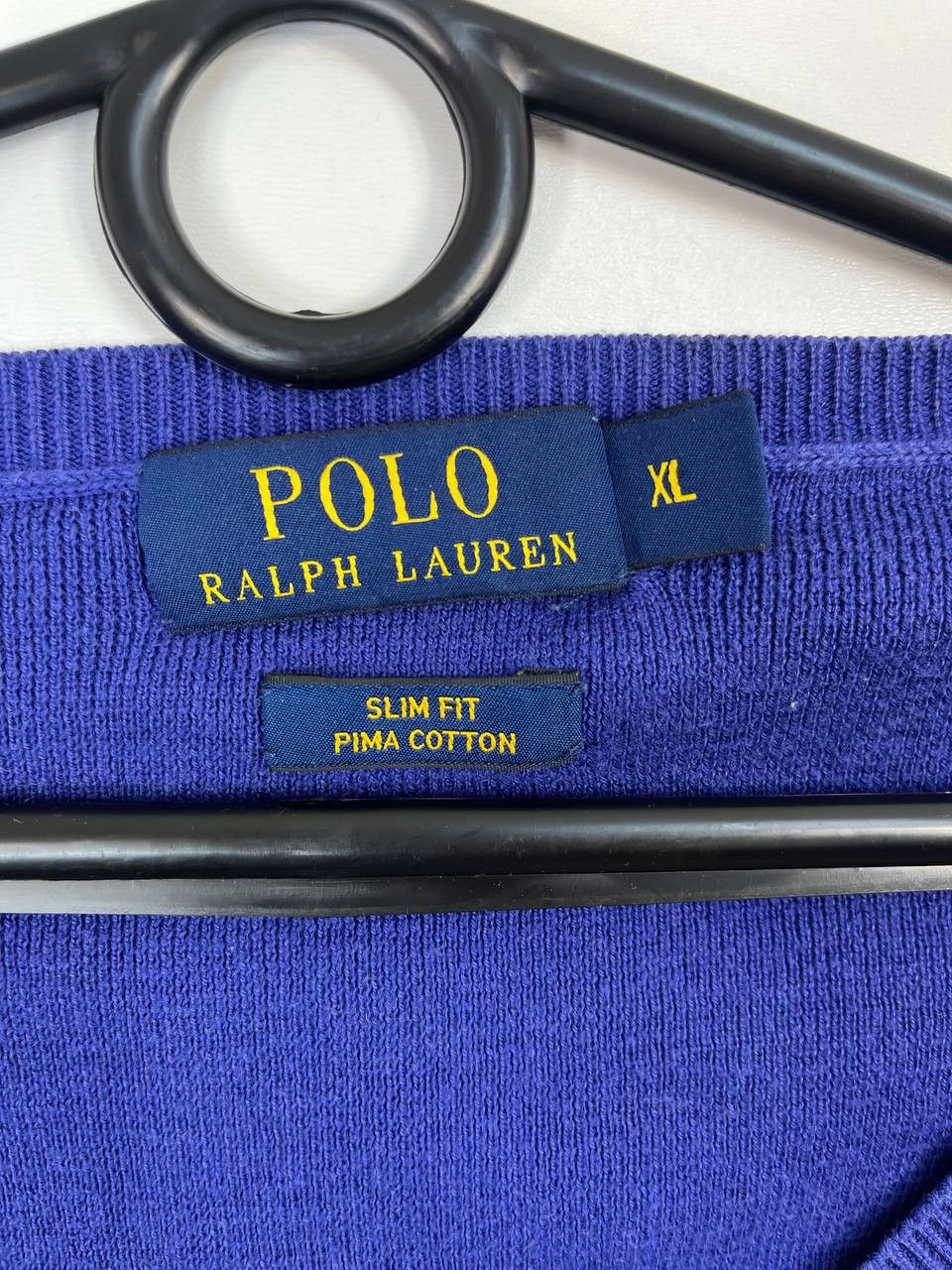 Polo Ralph Lauren Polo Ralph Lauren V Neck Sweater Blue Pony Logo Mens Size L Size US XL / EU 56 / 4 - 3 Thumbnail