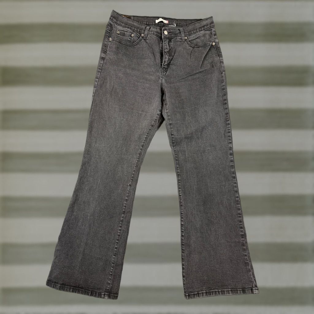 Levi's Levi’s 512 Jeans Womens 34X32 Black Denim Bootcut Slimming 5-Pocket Regular Rise Mid Inseam 32 Color Black Size 34 Mens Womens Boys Girls Size 24" / US 00 / IT 34 - 1 Thumbnail