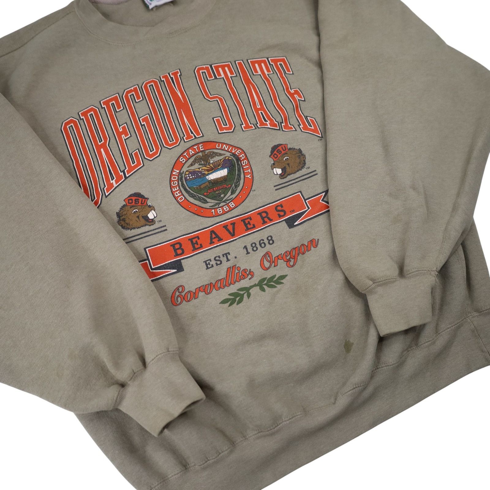 NCAA × Vintage VTG 90s OSU Oregon State University Beavers Sweatshirt Size US XL / EU 56 / 4 - 3 Thumbnail