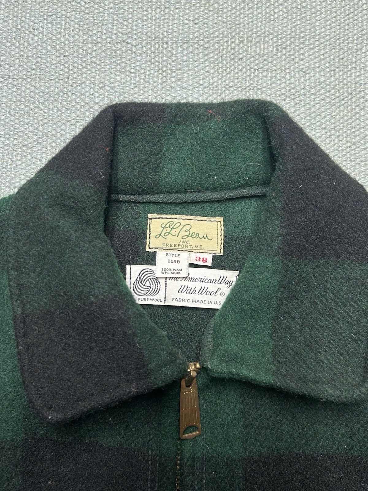 Vintage 1960s LL Bean mackinaw jacket cape cruiser buffalo plaid M Size US M / EU 48-50 / 2 - 5 Thumbnail