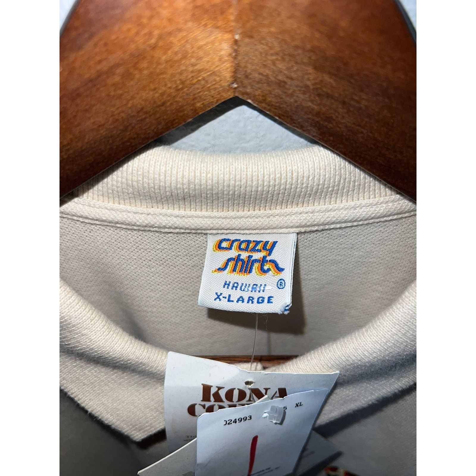 Vintage Vintage Crazy Shirts Polo Shirt Gecko Lizard Coffee Dyed Size US XL / EU 56 / 4 - 7 Thumbnail