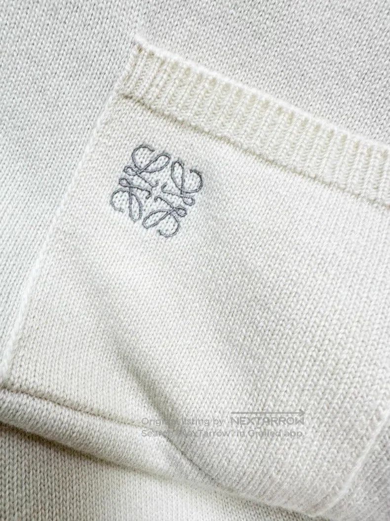 Loewe Loewe Color-blocked wool pocket logo embroidered polo shir Size XS / US 0-2 / IT 36-38 - 4 Thumbnail