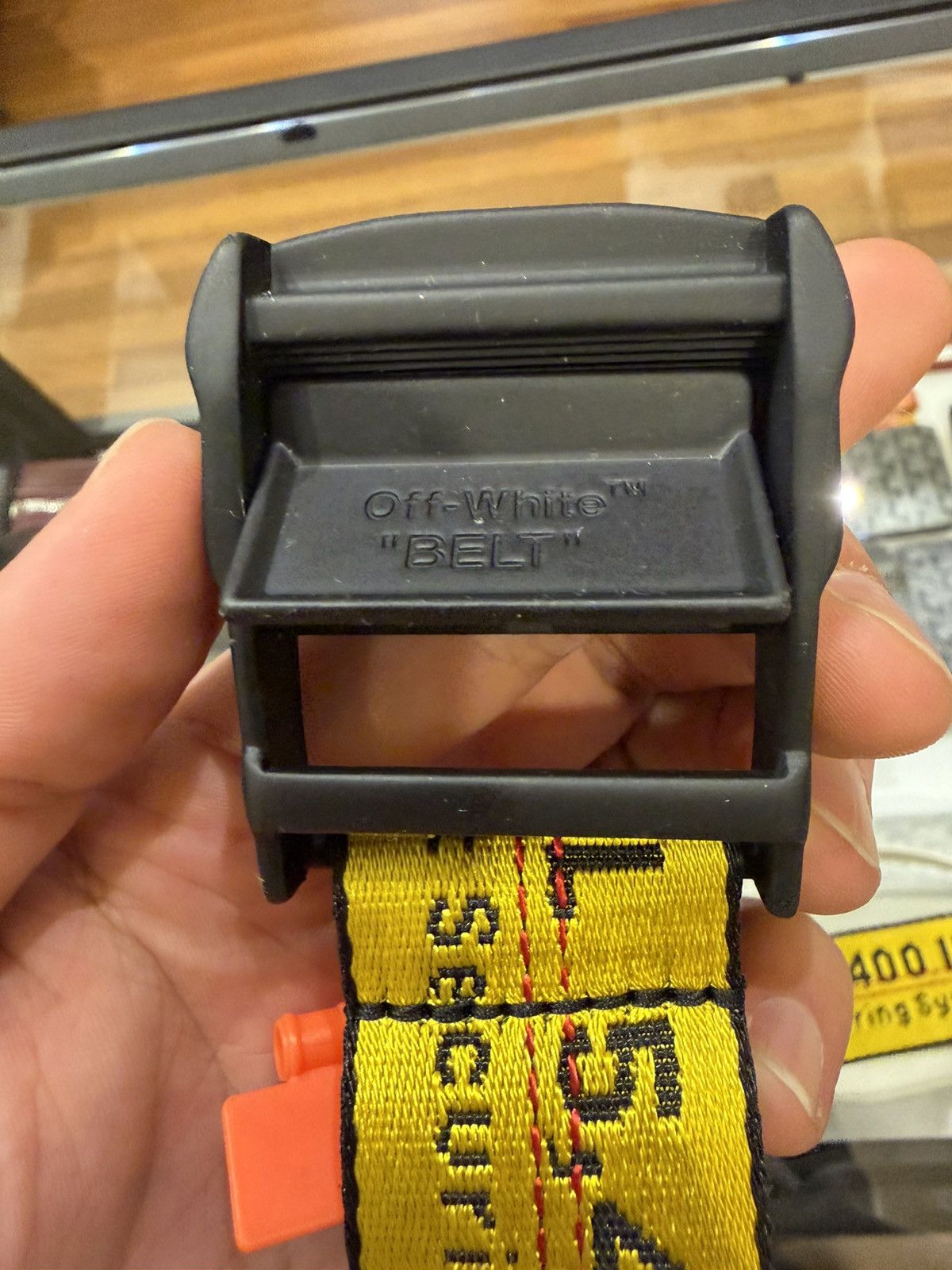 Off-White Off-White Industrial Strap Belt - Yellow Size ONE SIZE - 3 Thumbnail