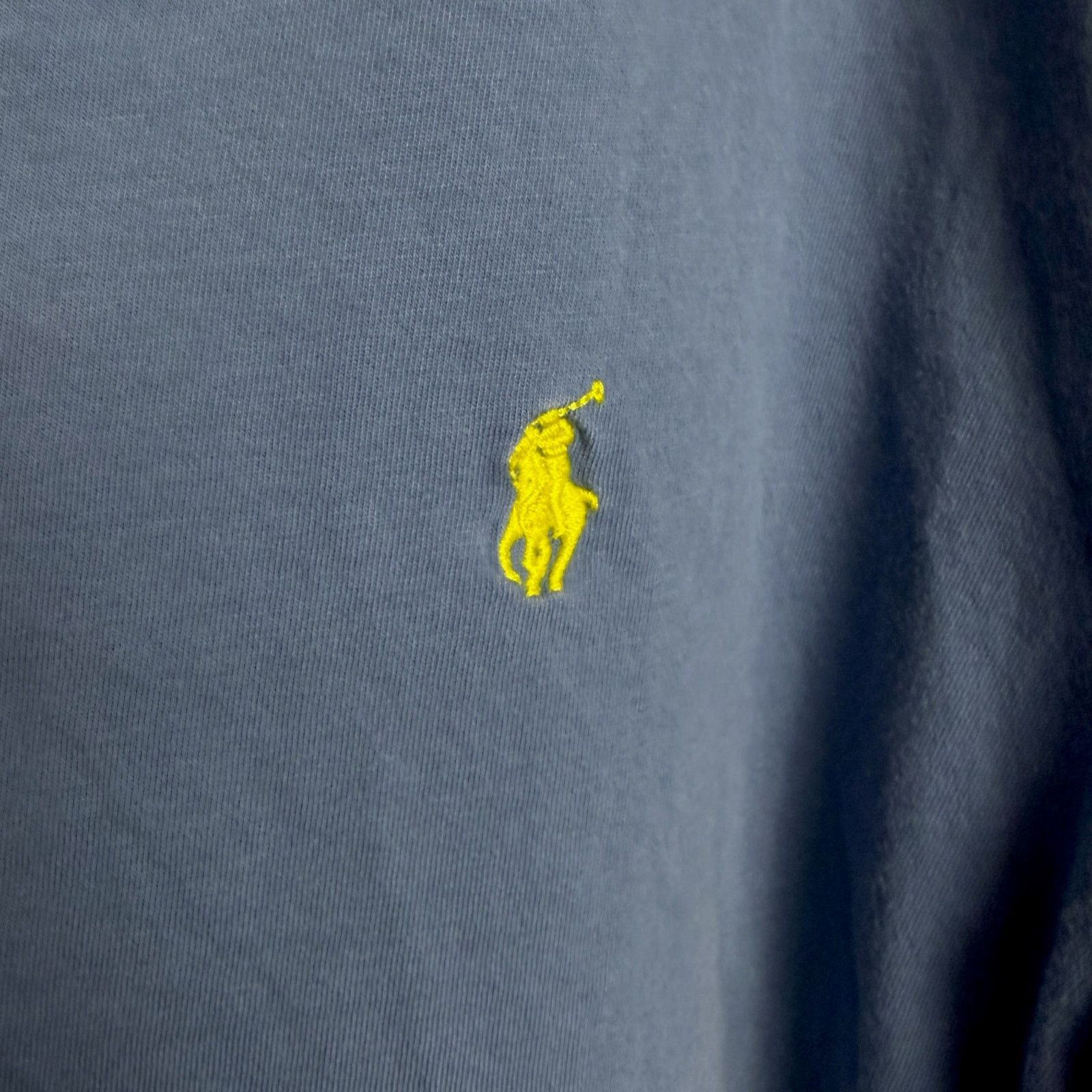 Polo Ralph Lauren Polo Ralph Lauren Mens Large 100% Cotton Blue V-Neck T-Shirt Size US L / EU 52-54 / 3 - 4 Thumbnail