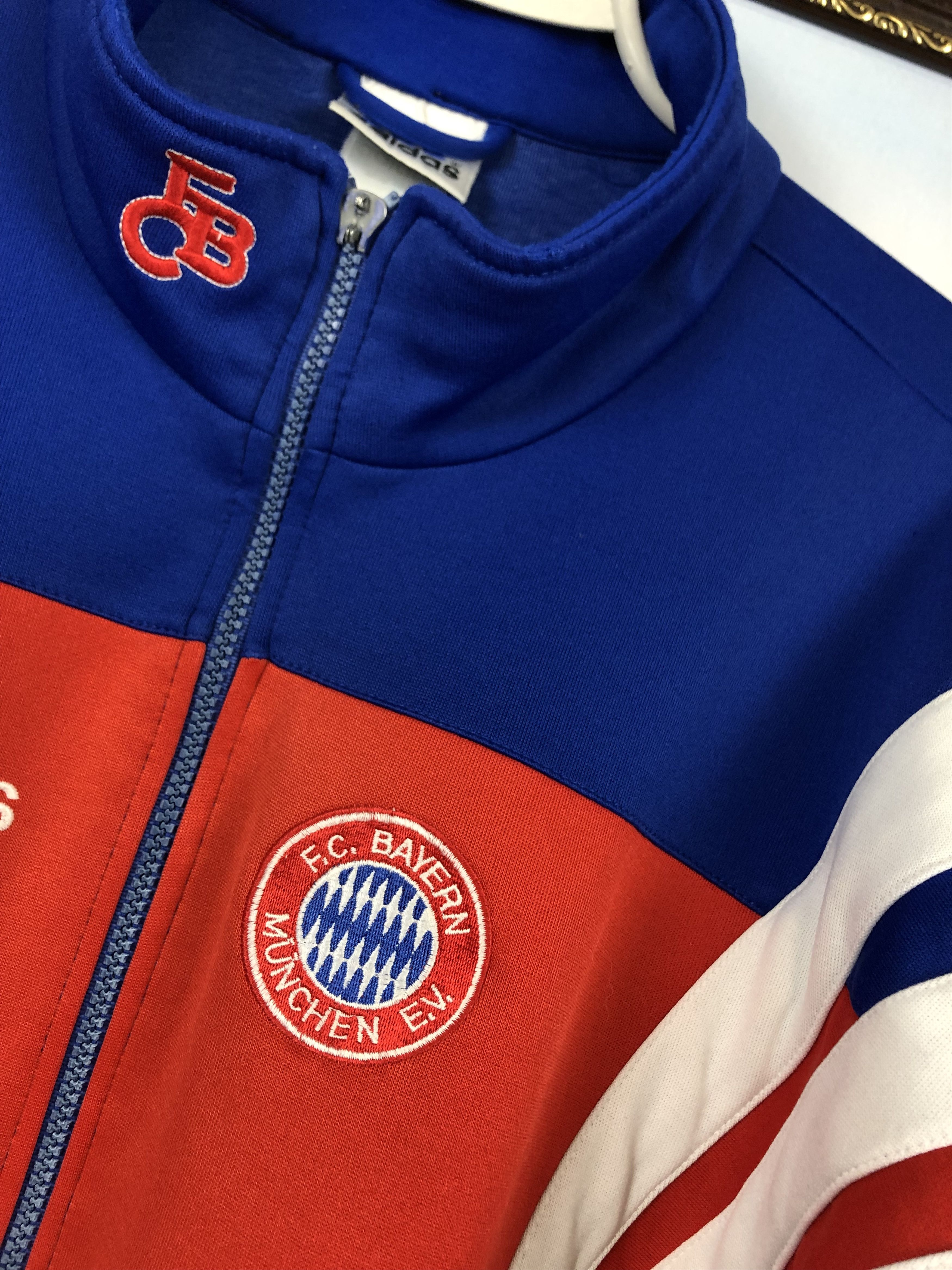 Adidas Vintage 90's Bayern Munich Football Jacket Soccer Track Top Size US M / EU 48-50 / 2 - 5 Thumbnail