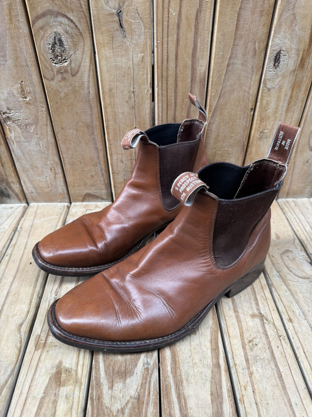R.M. Williams R.M.Williams Brown leather Australian Men Boots UK 8 H US 9 Size US 9 / EU 42 - 23 Thumbnail