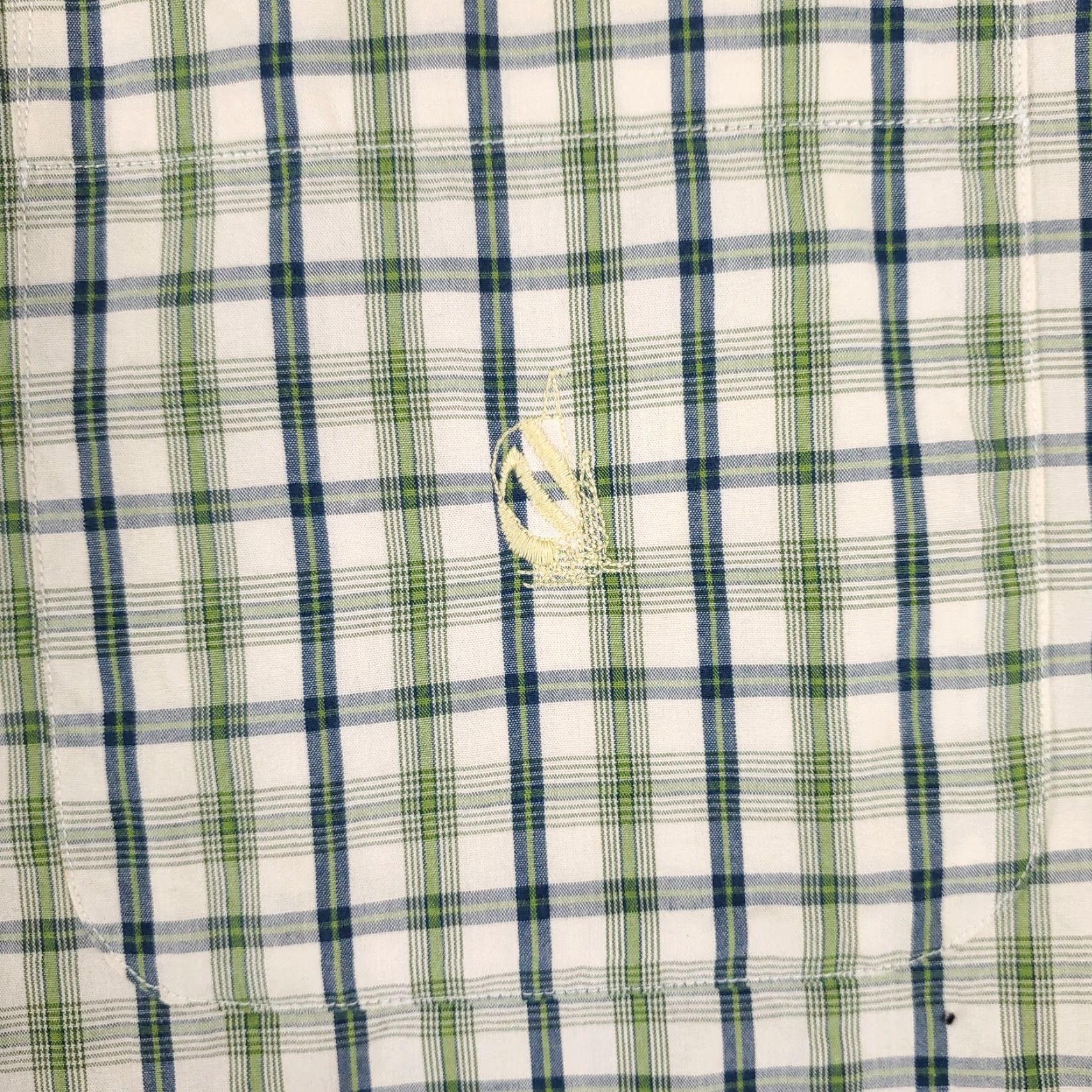 Nautica Nautica Green Plaid Button-Up Shirt Mens XL Short Sleeve Casual Size US XL / EU 56 / 4 - 3 Thumbnail